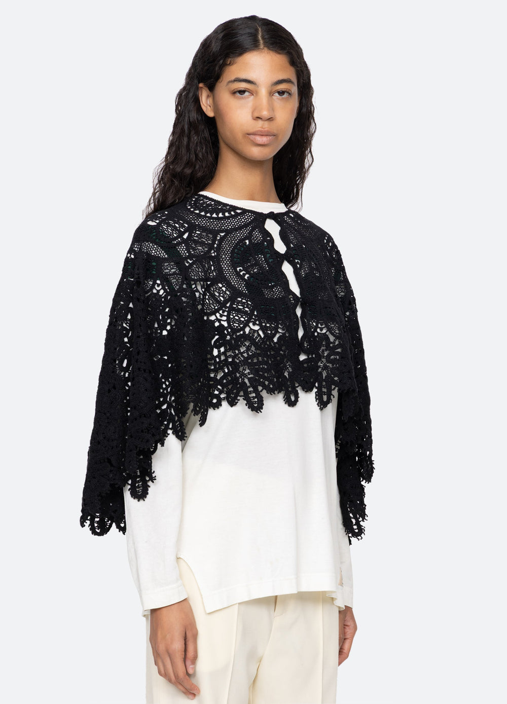 Cream Alina Cape | Sea New York