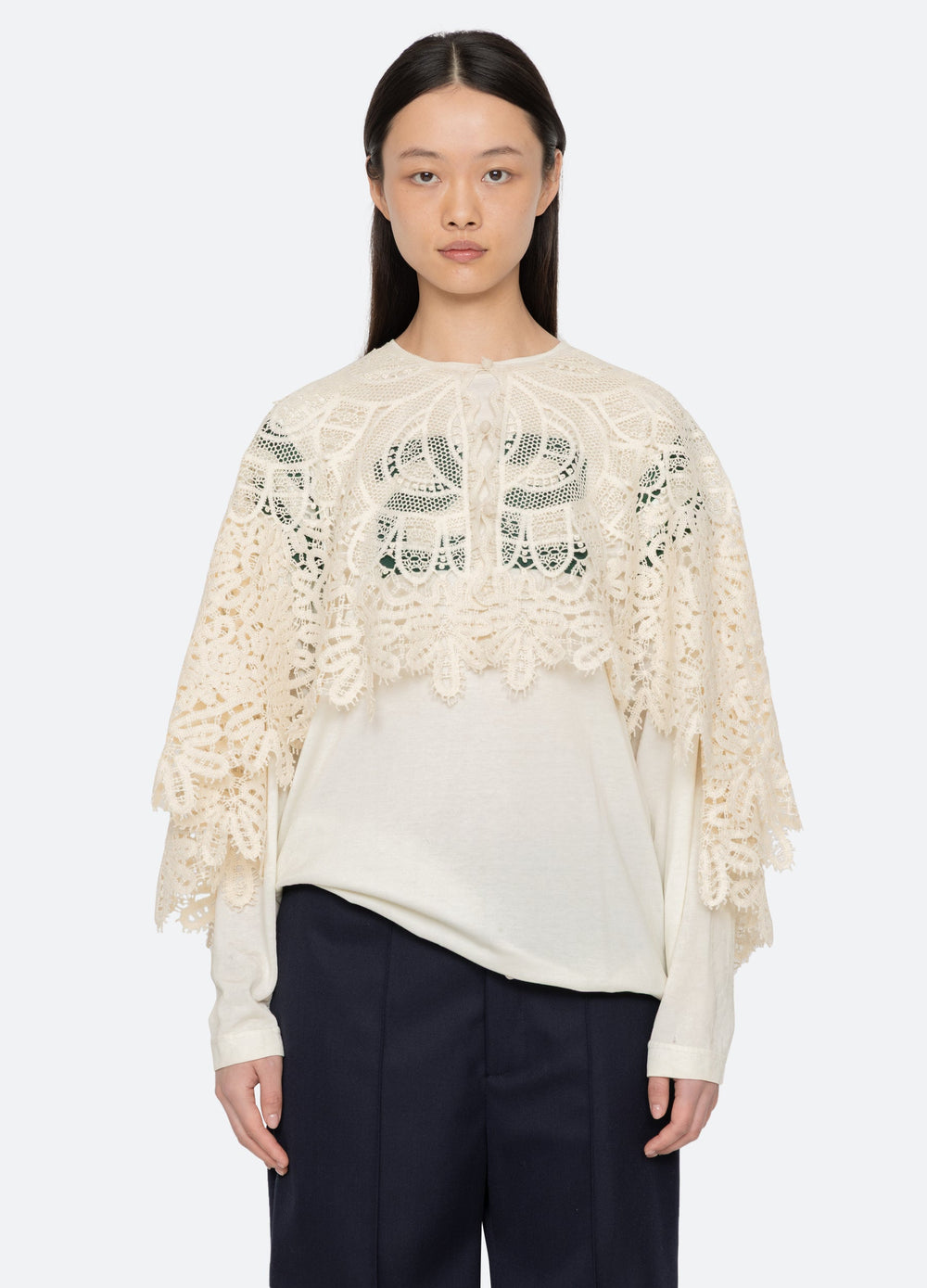 Cream Alina Cape | Sea New York