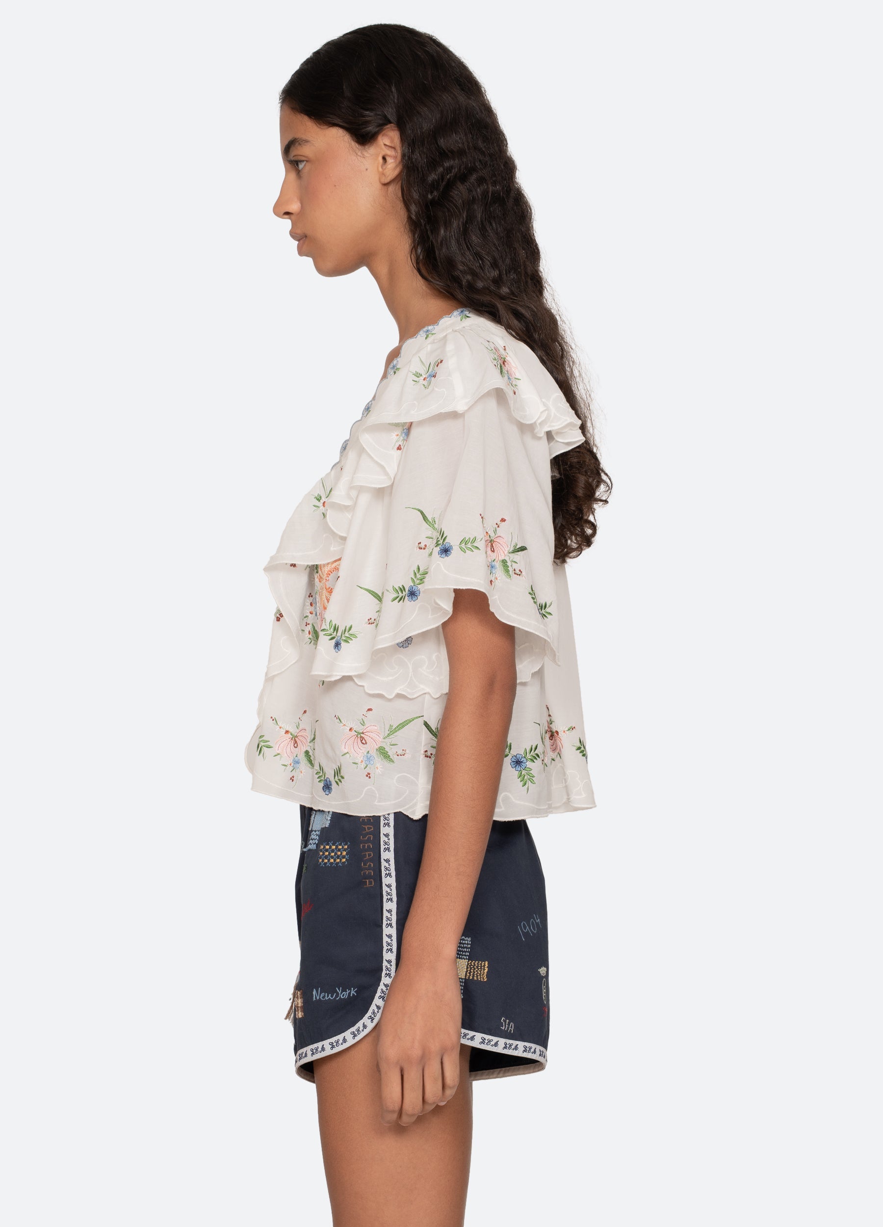 Cream Serafina S/S Top | Sea New York