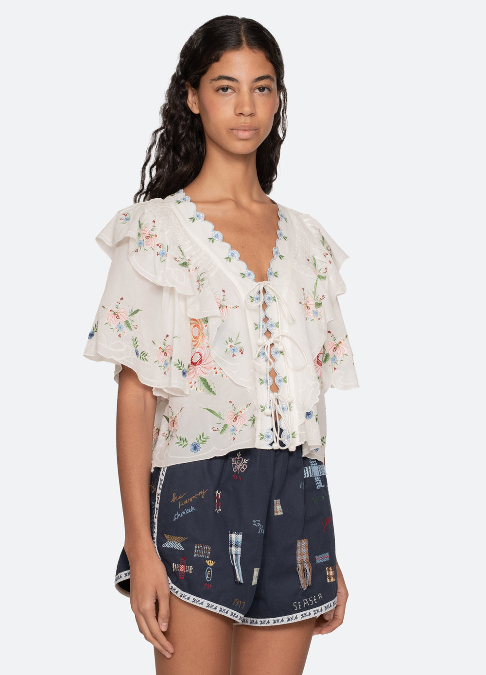 Cream Serafina S/S Top | Sea New York
