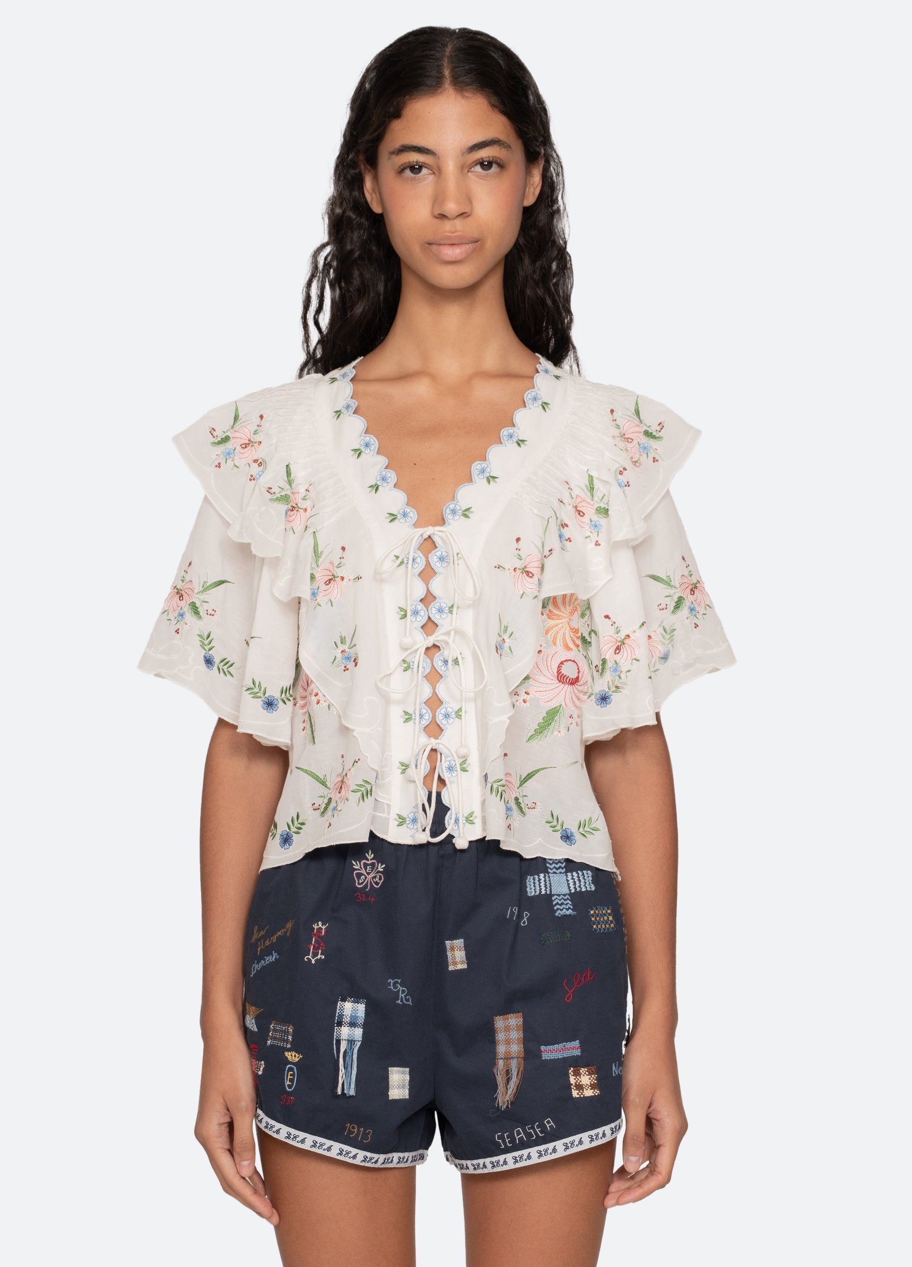 Cream Serafina S/S Top | Sea New York