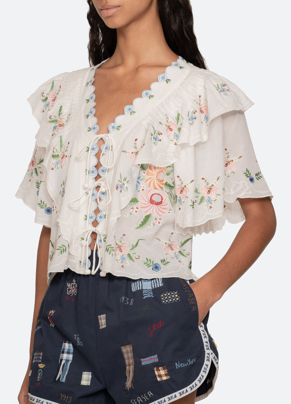 Cream Serafina S/S Top | Sea New York