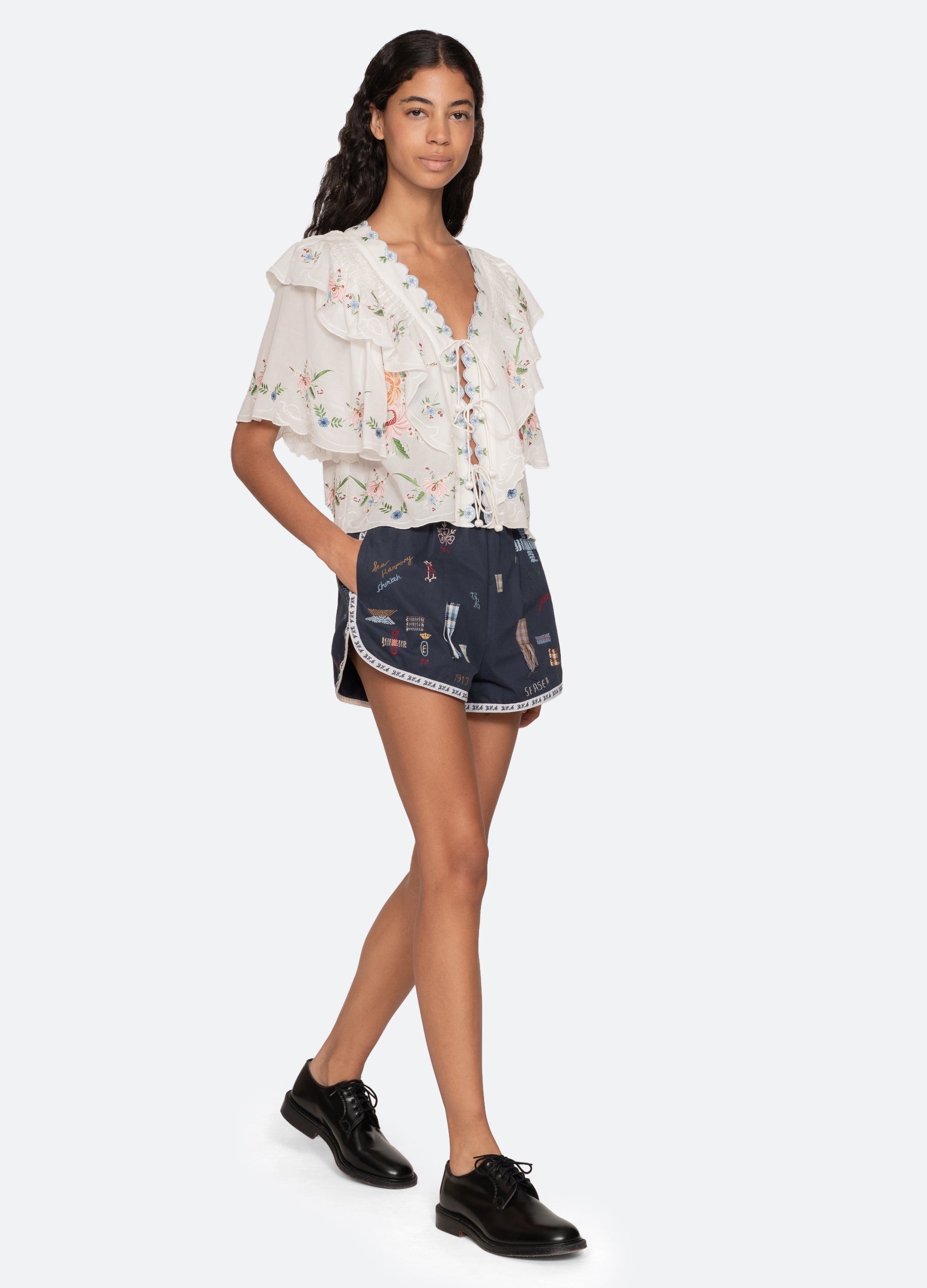 Cream Serafina S/S Top | Sea New York