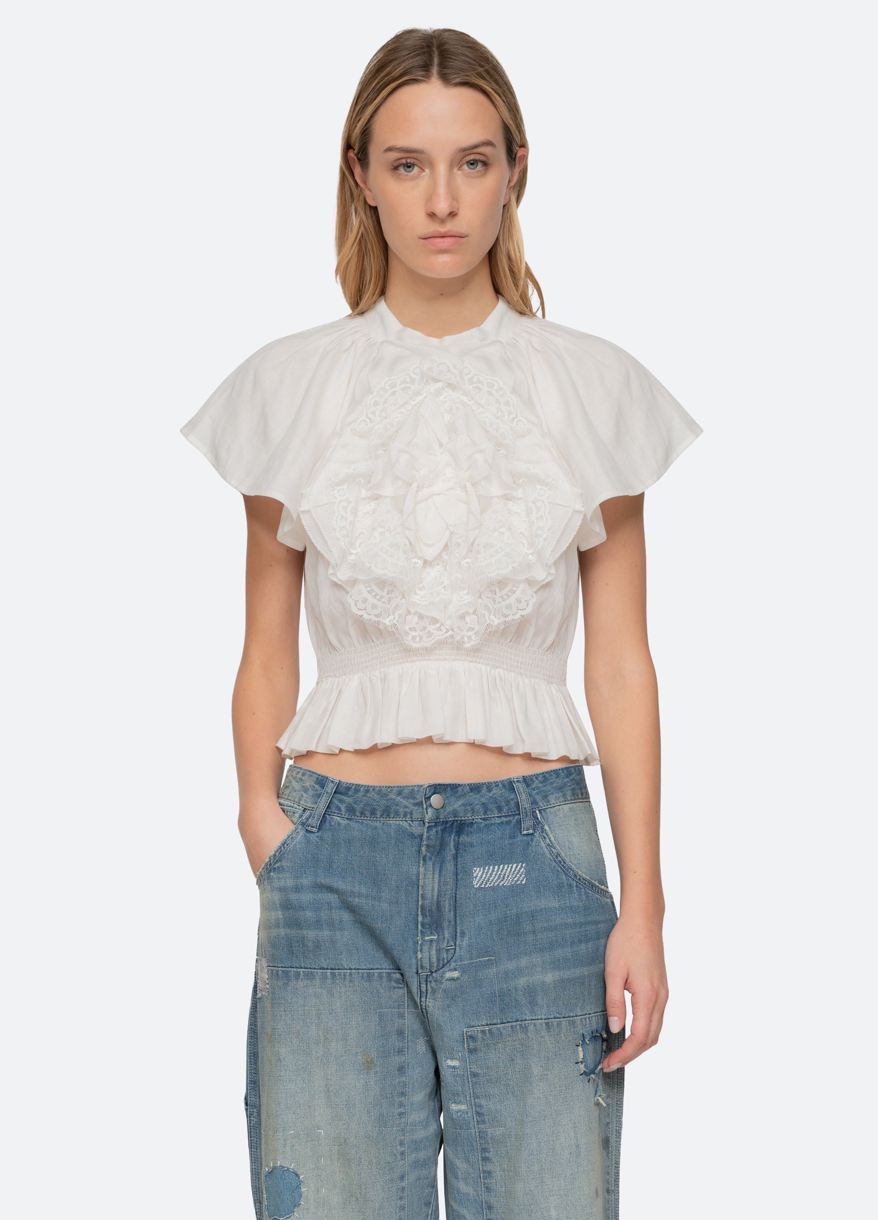 White Holden Top | Sea New York