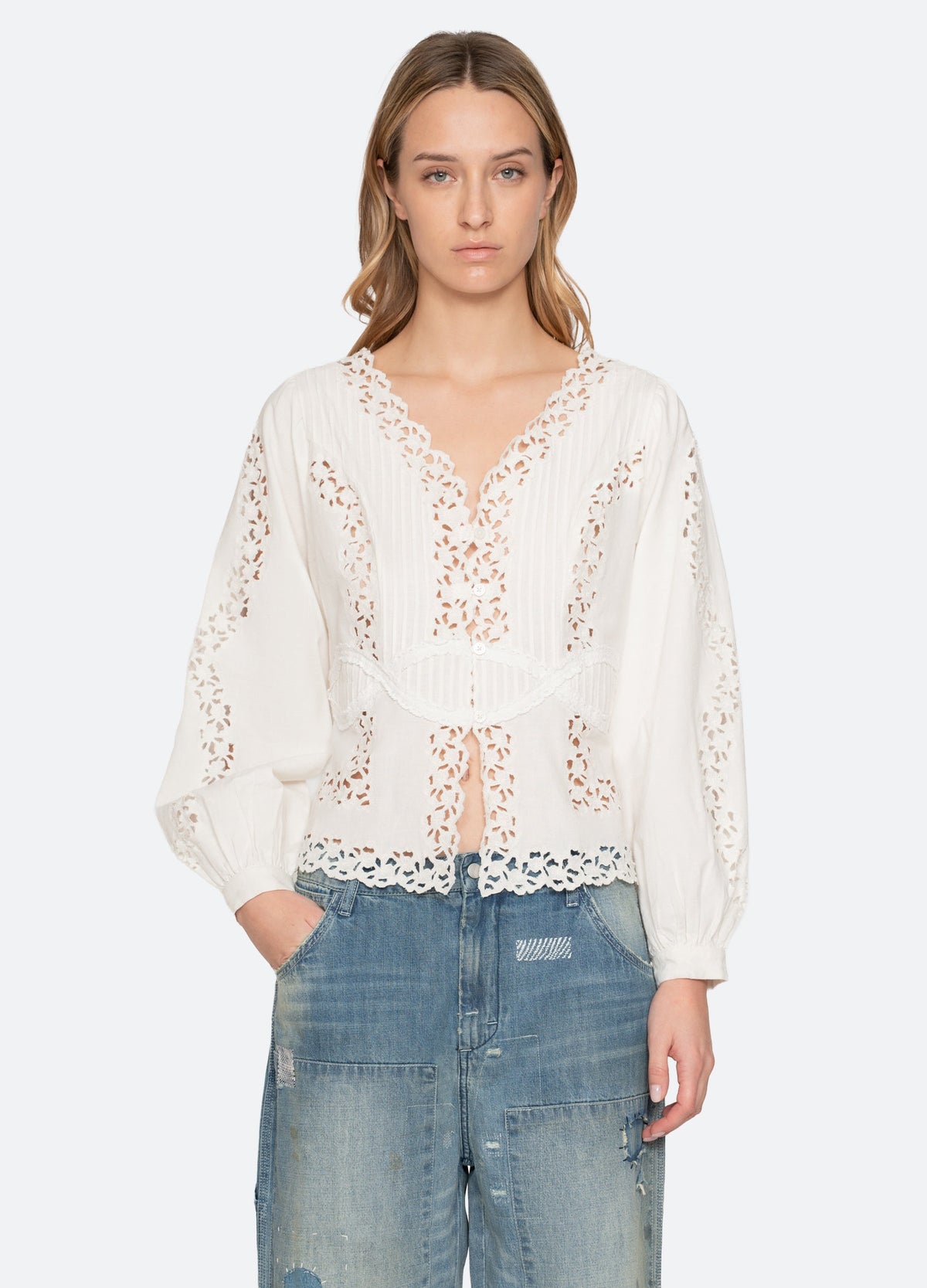 Cream Sofia Blouse | Sea New York