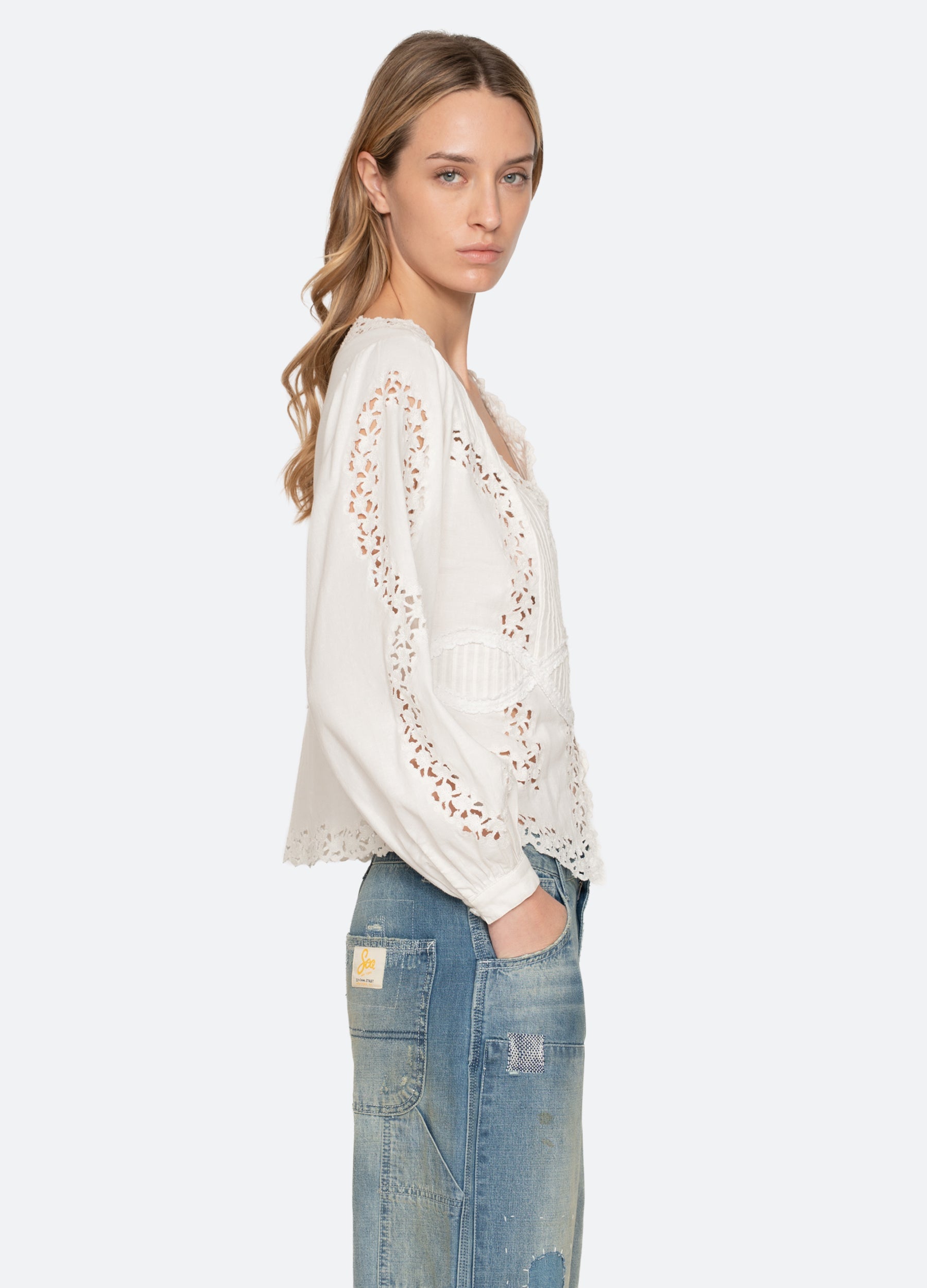 Cream Sofia Blouse | Sea New York