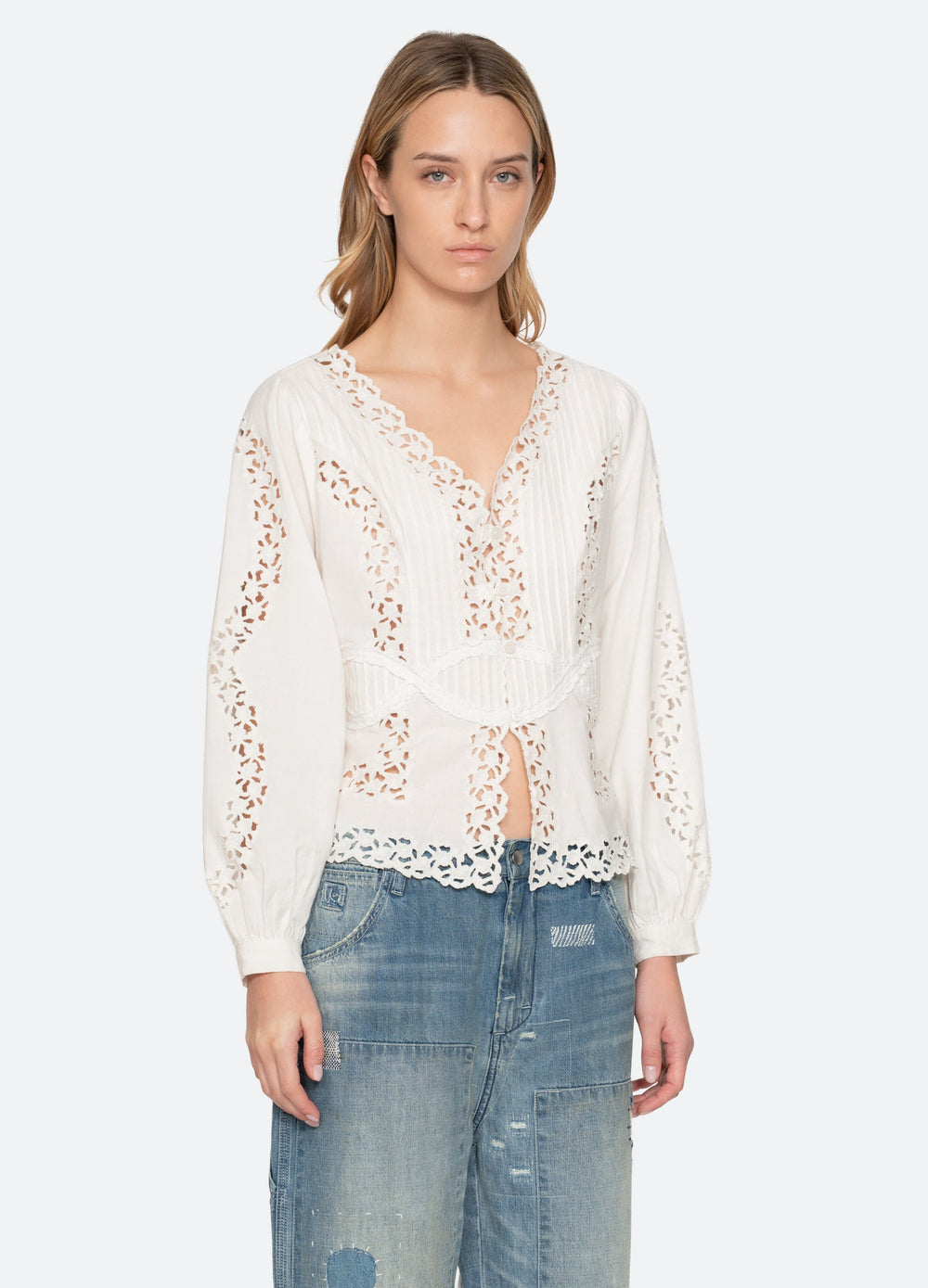 Cream Sofia Blouse | Sea New York