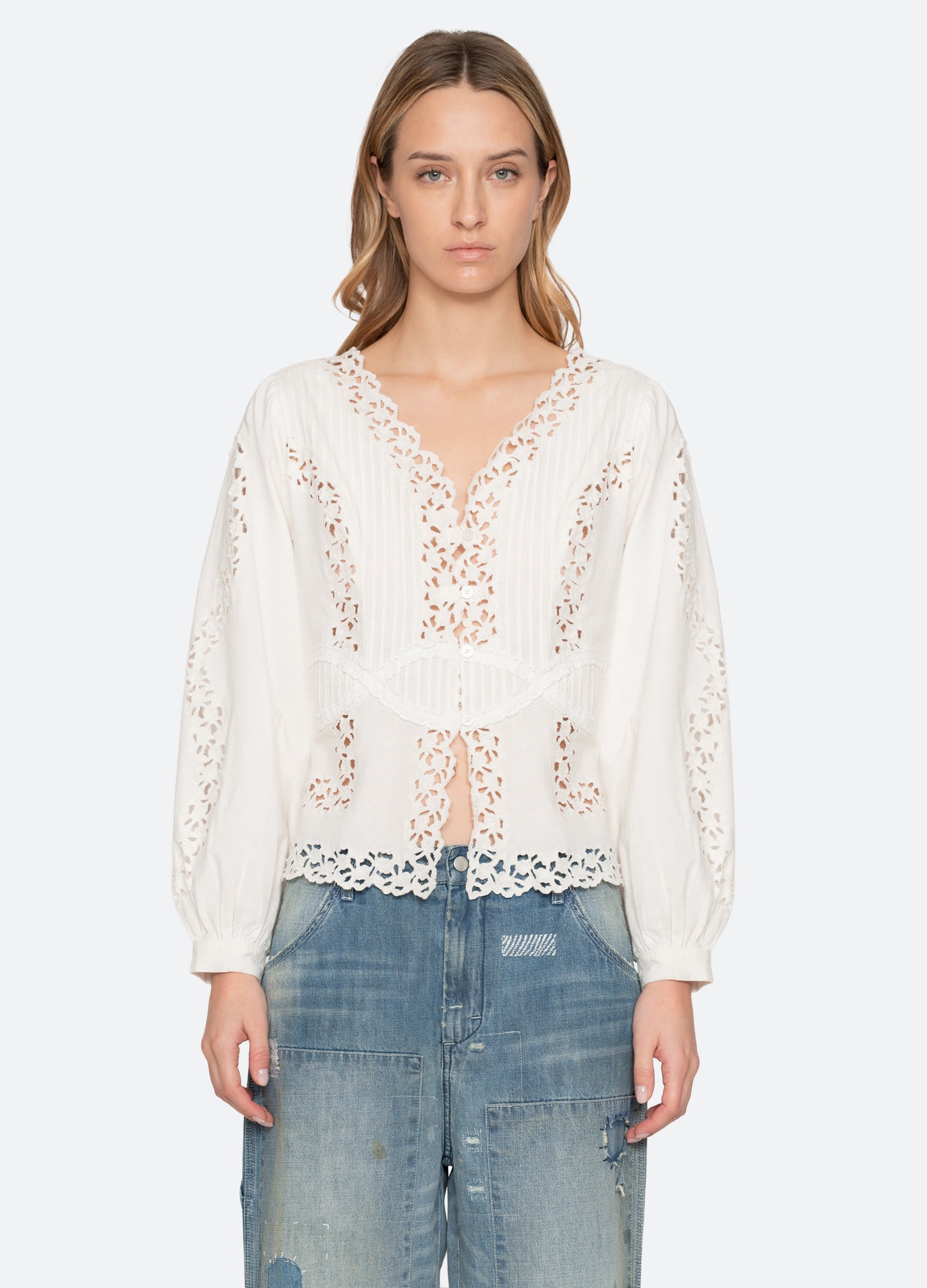 Cream Sofia Blouse | Sea New York