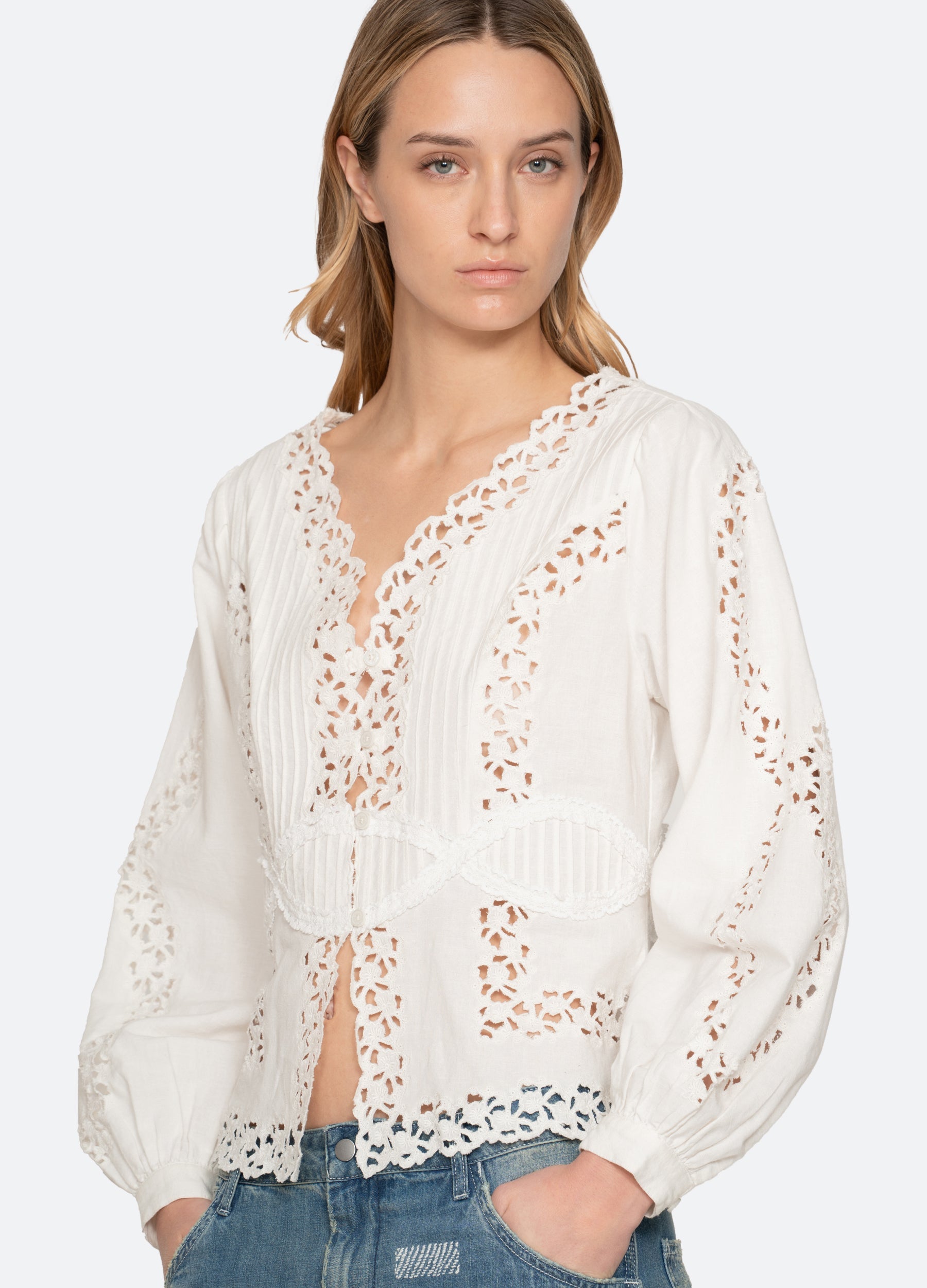 Cream Sofia Blouse | Sea New York