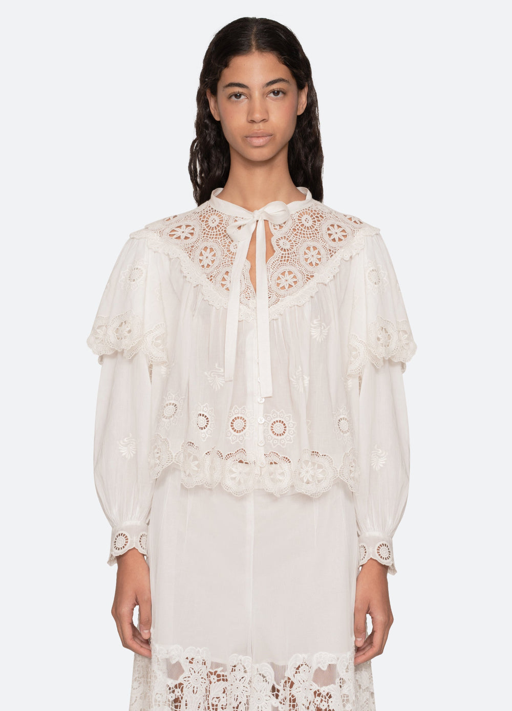 Cream Sofia L/S Top | Sea New York