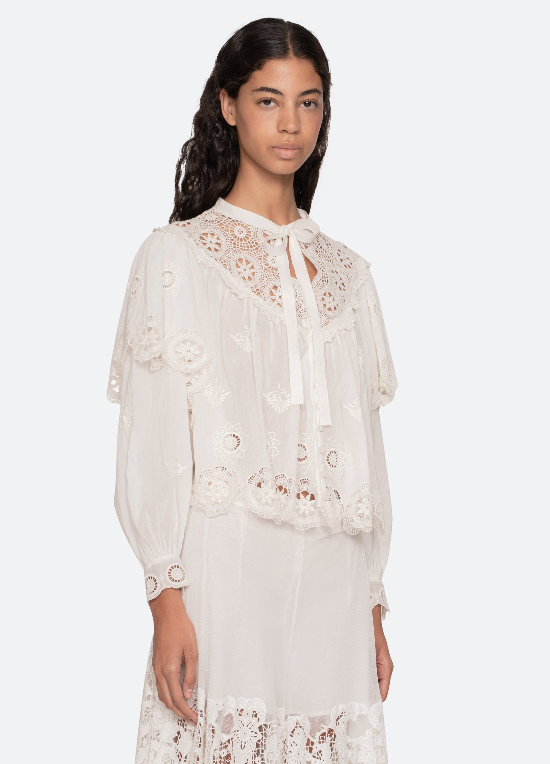 Cream Sofia L/S Top | Sea New York