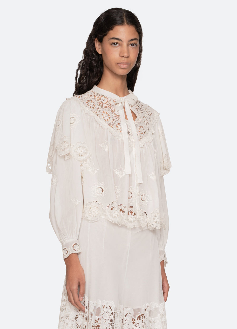 Cream Sofia L/S Top | Sea New York