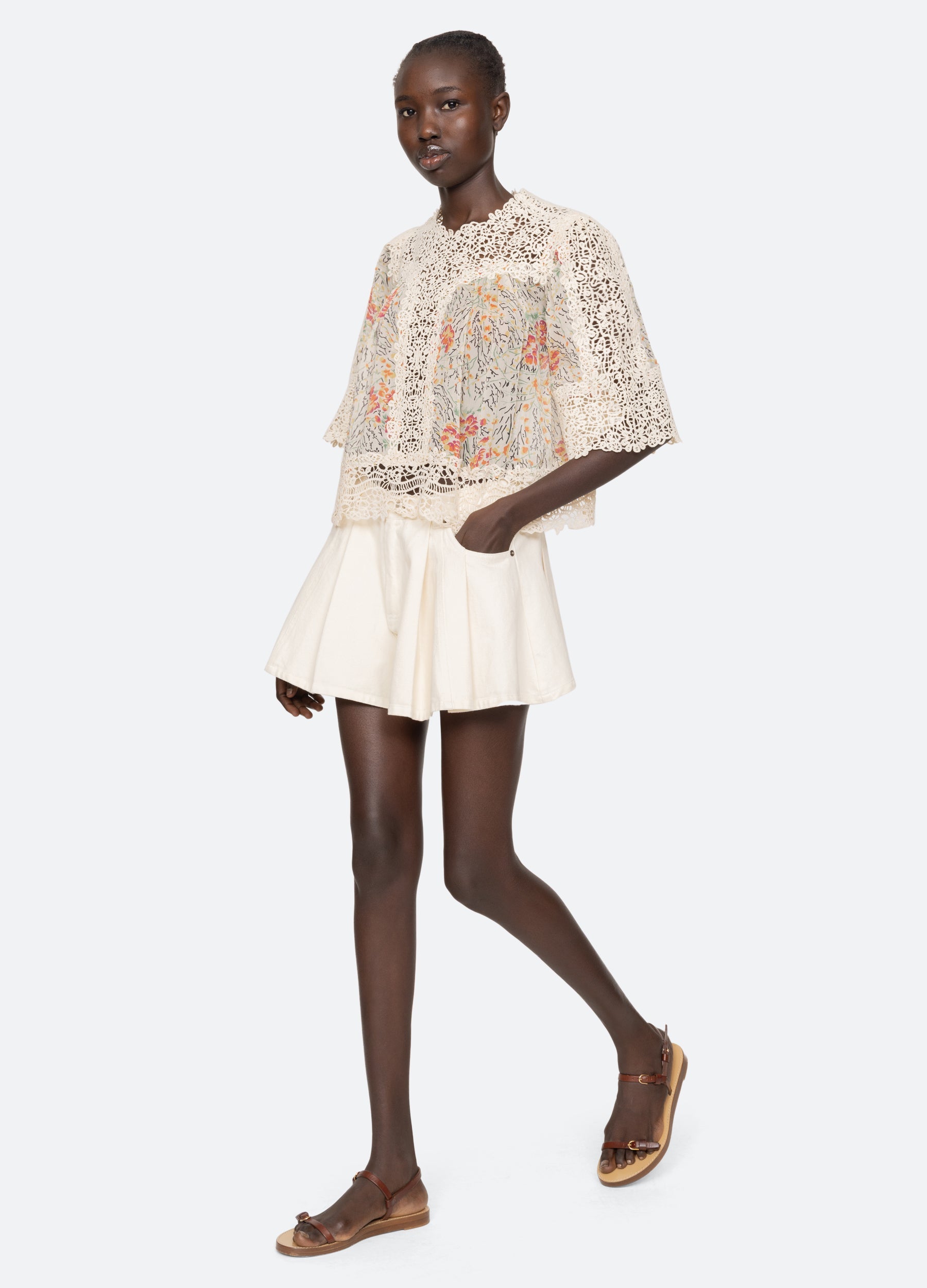 Cream Luisa Top | Sea New York