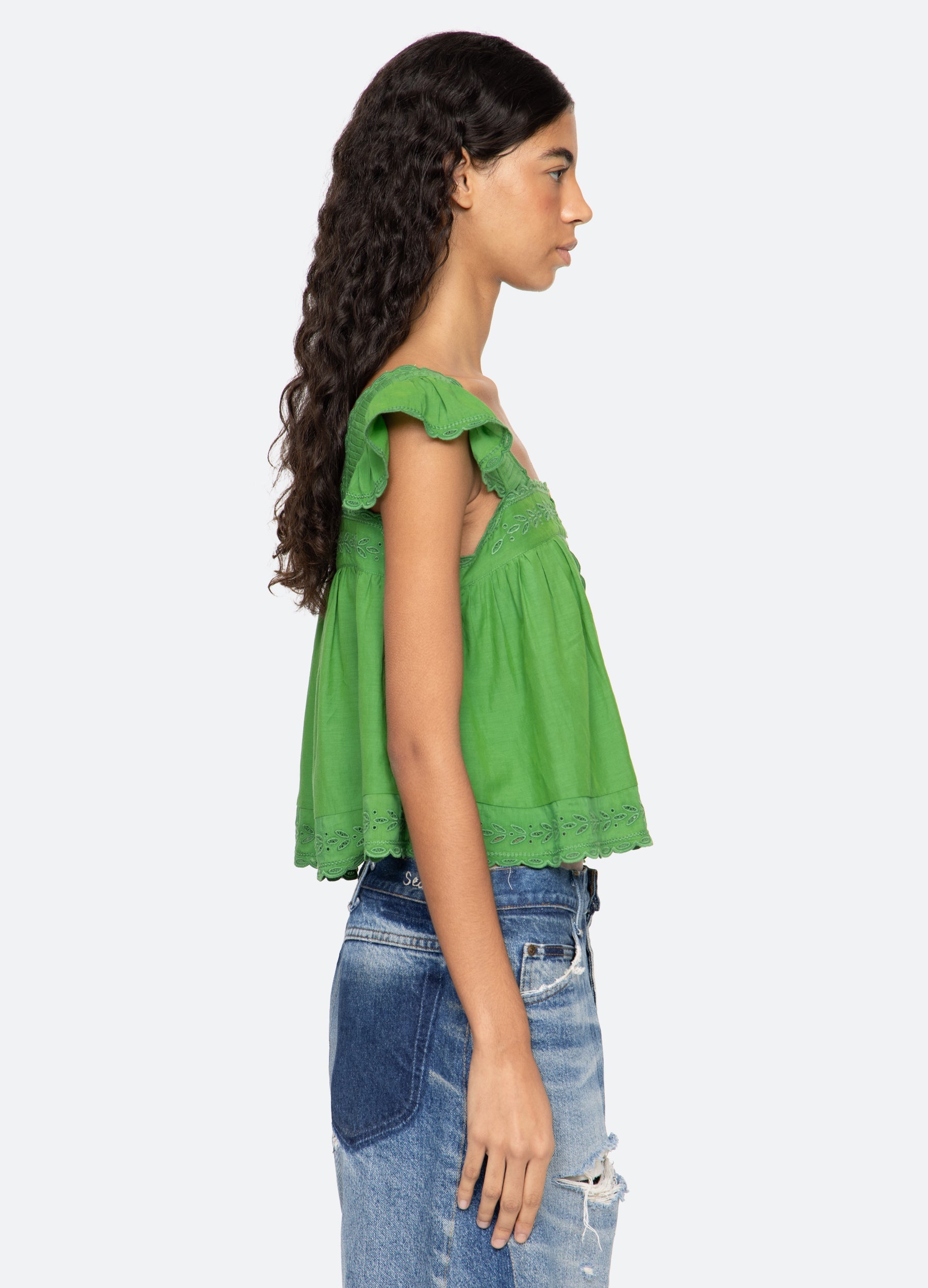 Green Eliza Top | Sea New York