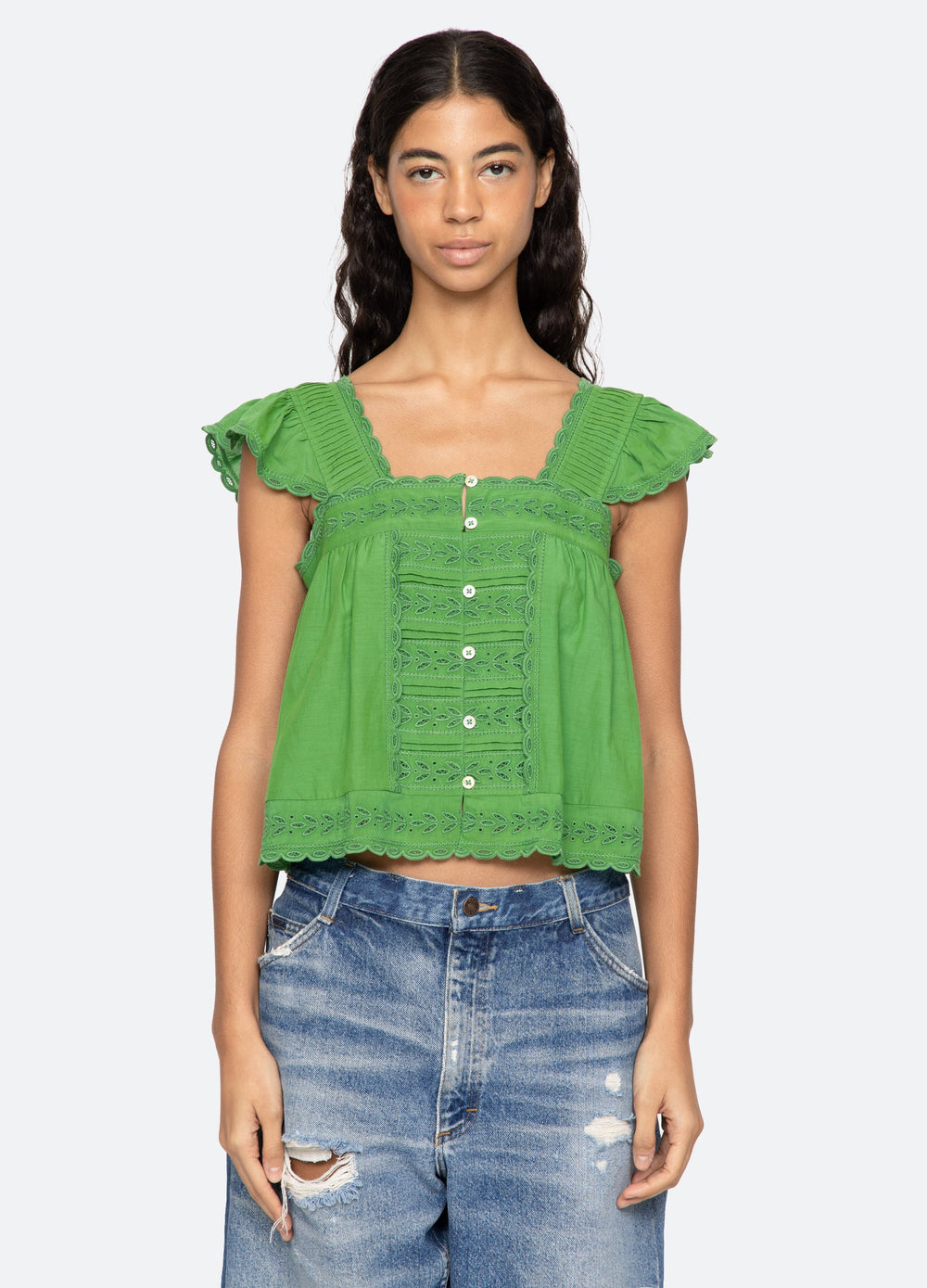 Green Eliza Top | Sea New York