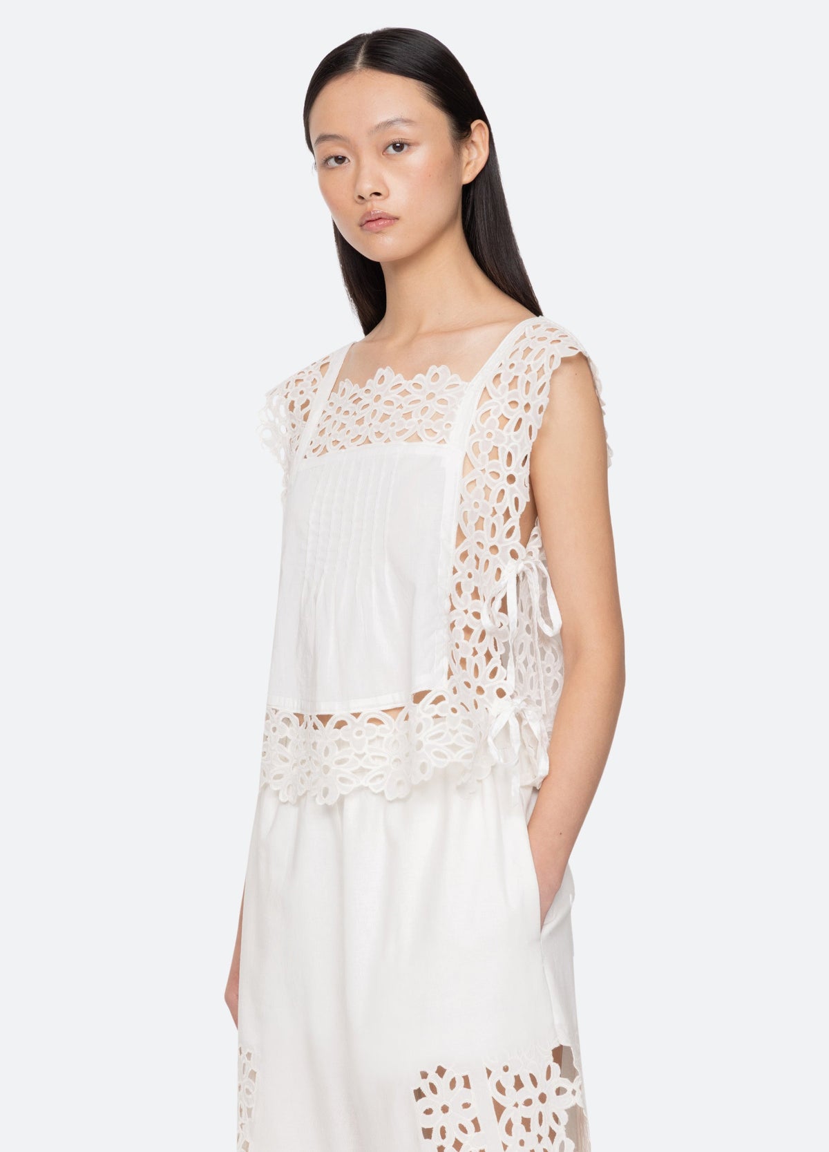 White Leila Top | Sea New York