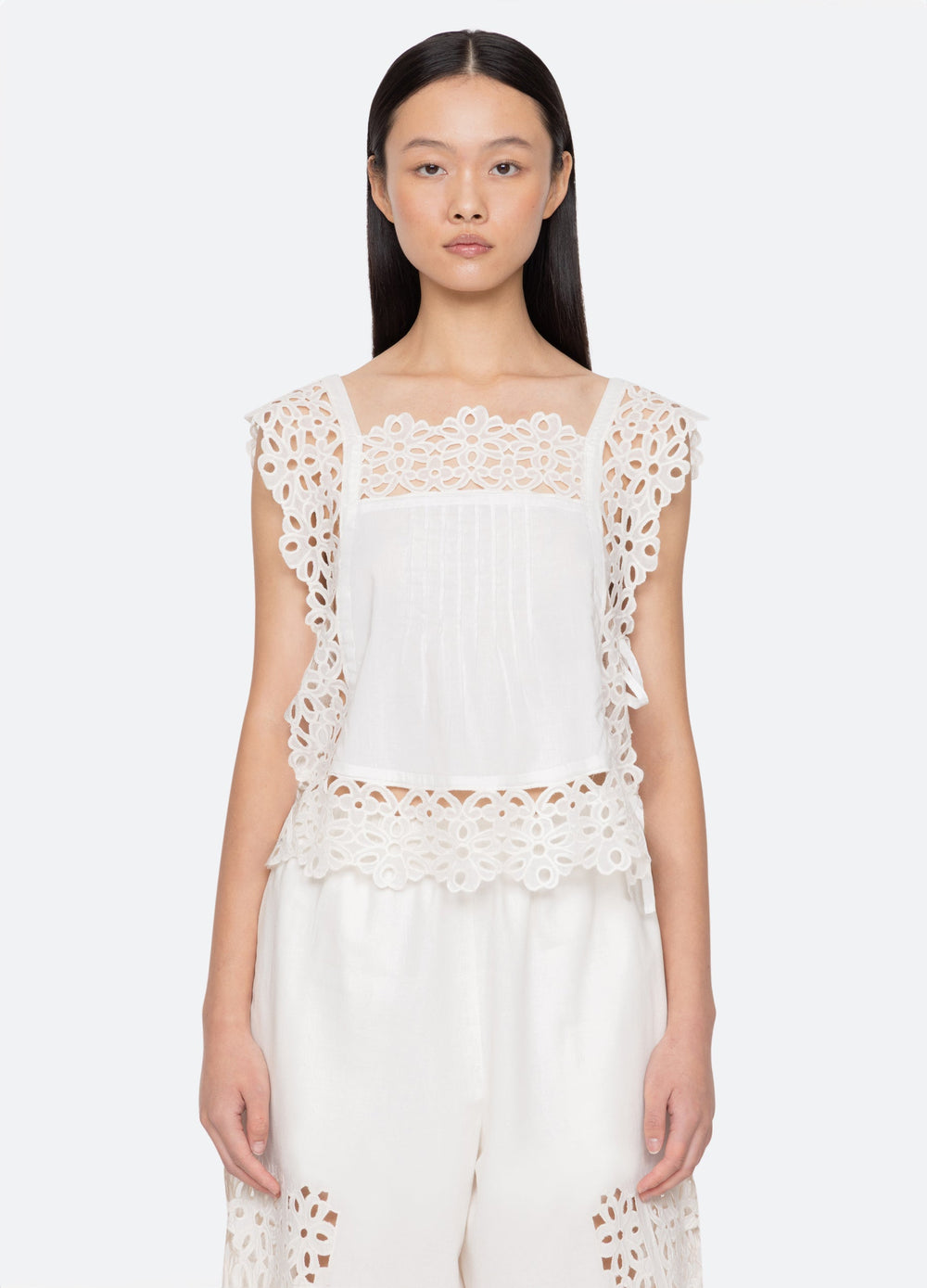 White Leila Top | Sea New York