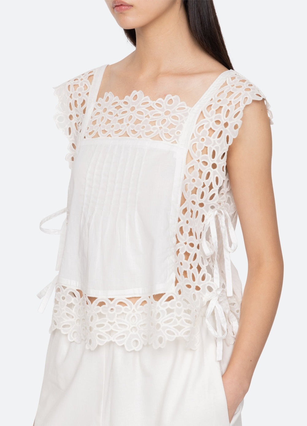 White Leila Top | Sea New York