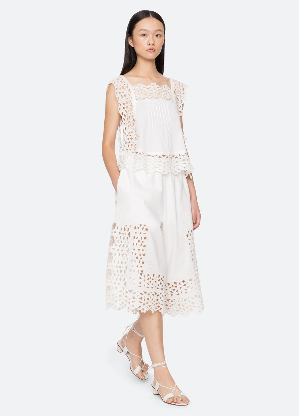 White Leila Top | Sea New York