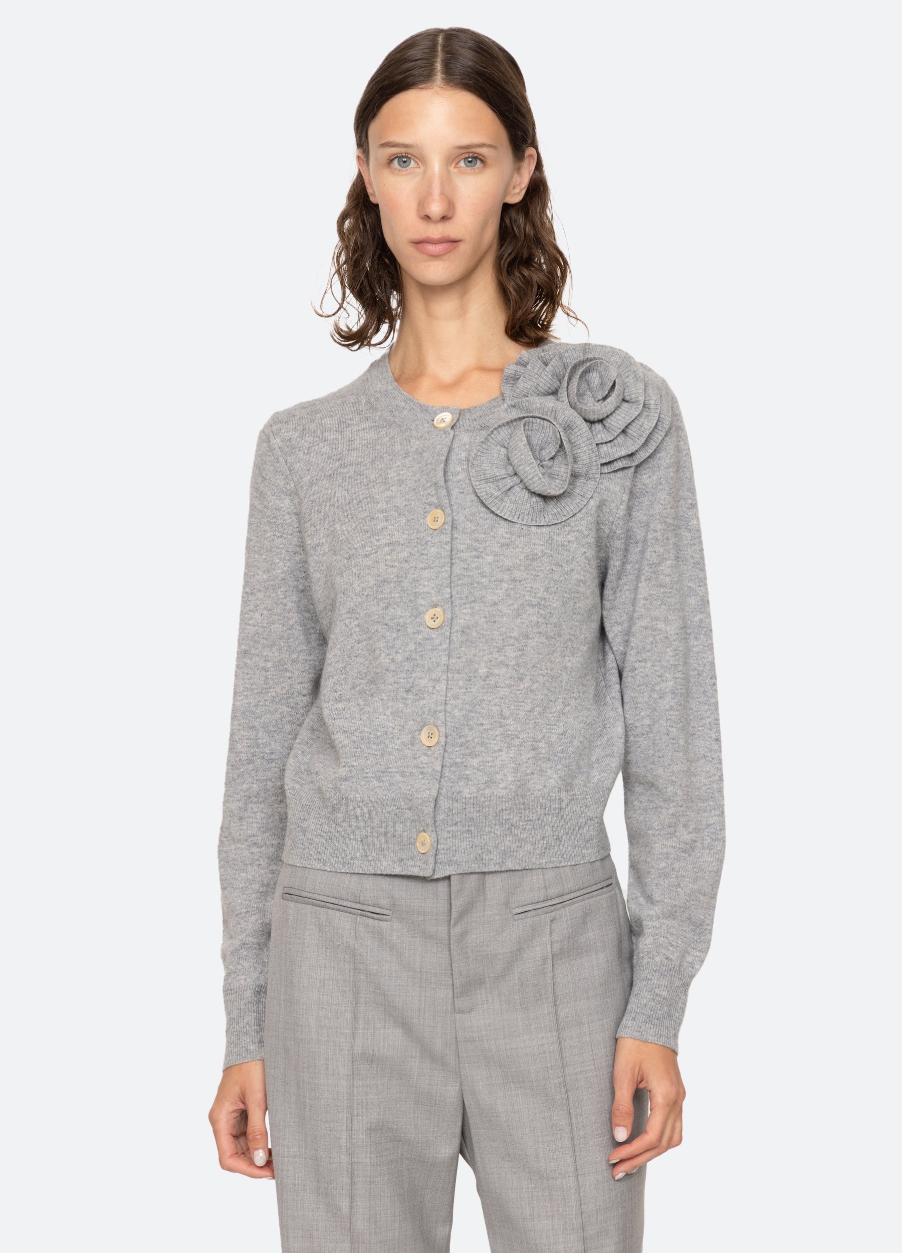 Grey Minette Cardigan | Sea New York