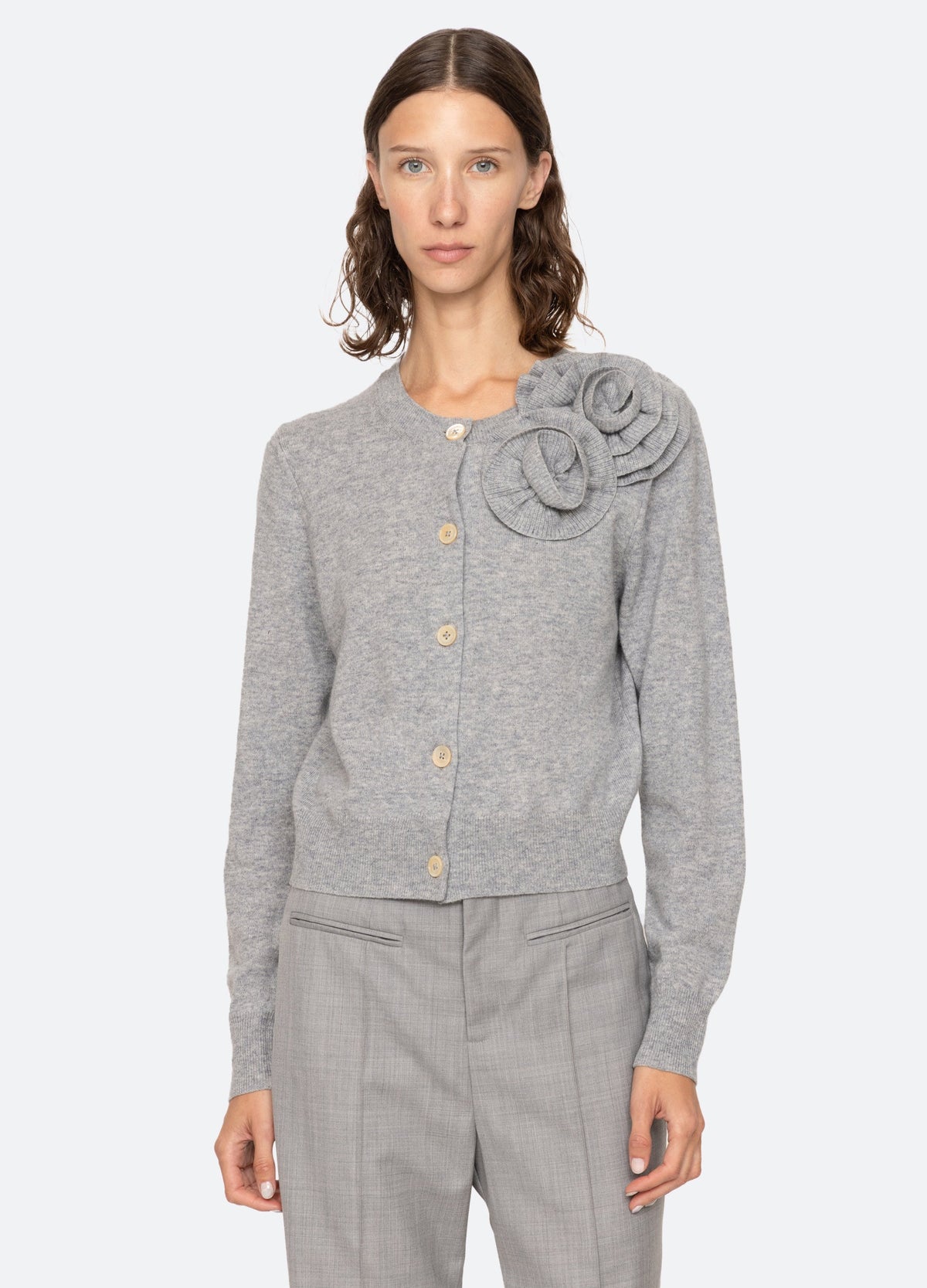 Grey Minette Cardigan | Sea New York