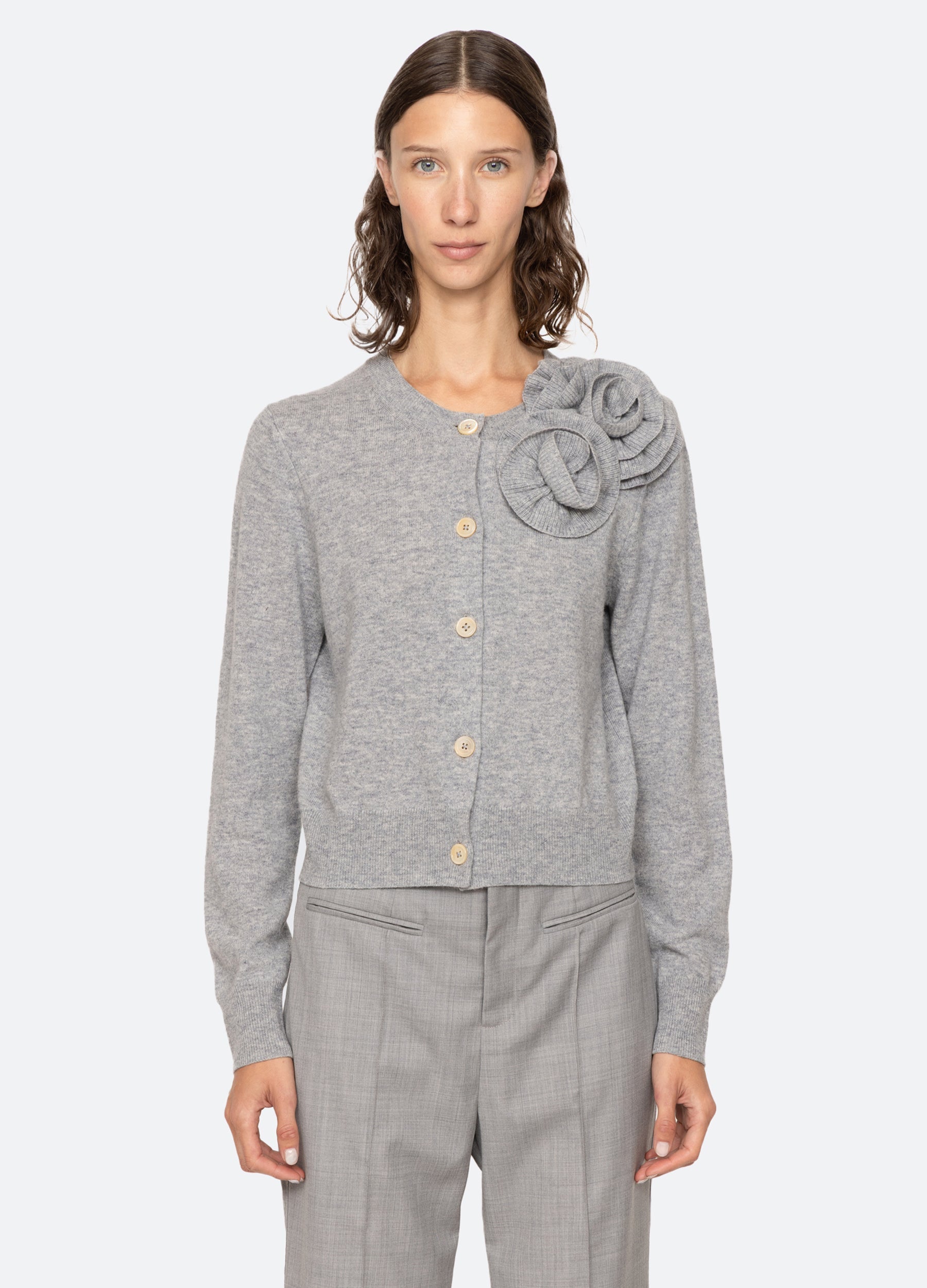 Grey Minette Cardigan | Sea New York