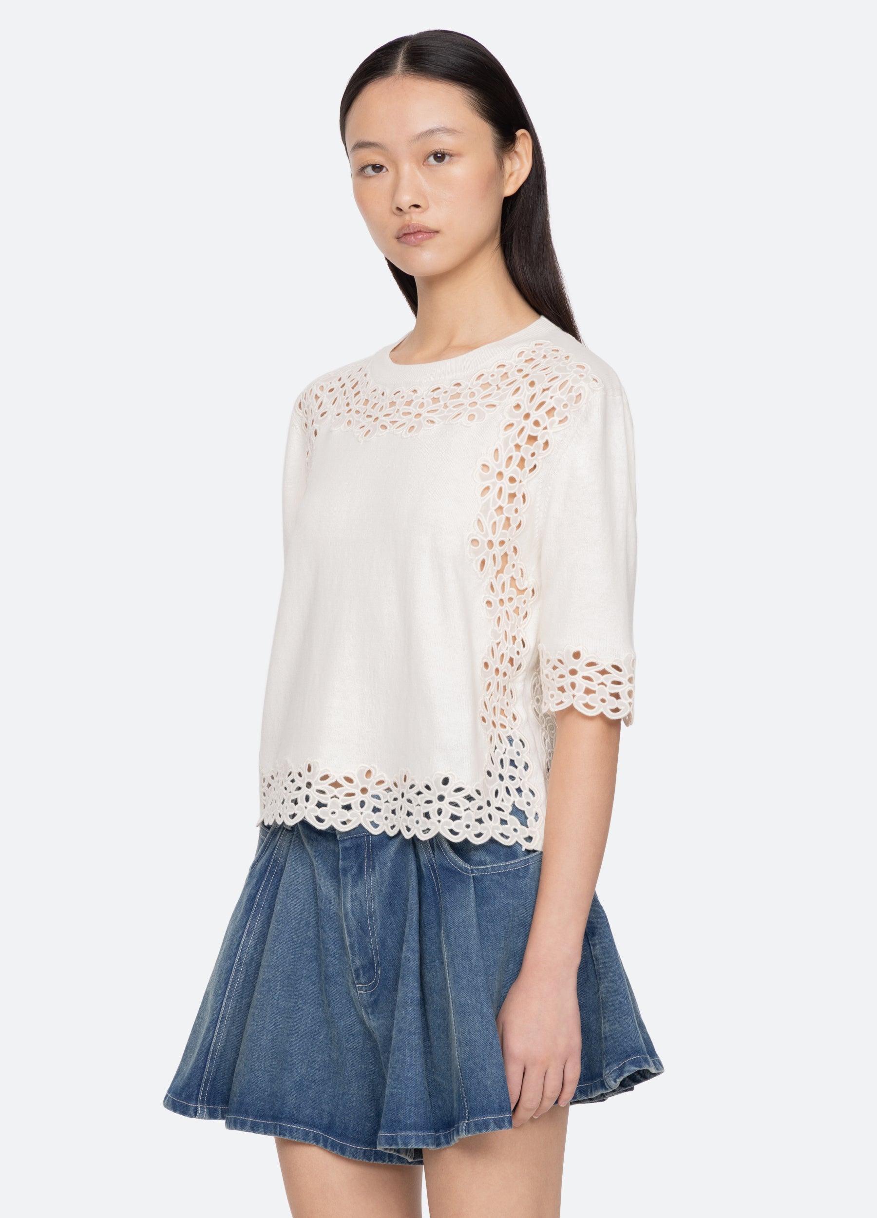 Cream Leila Sweater | Sea New York