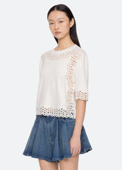 Cream Leila Sweater | Sea New York