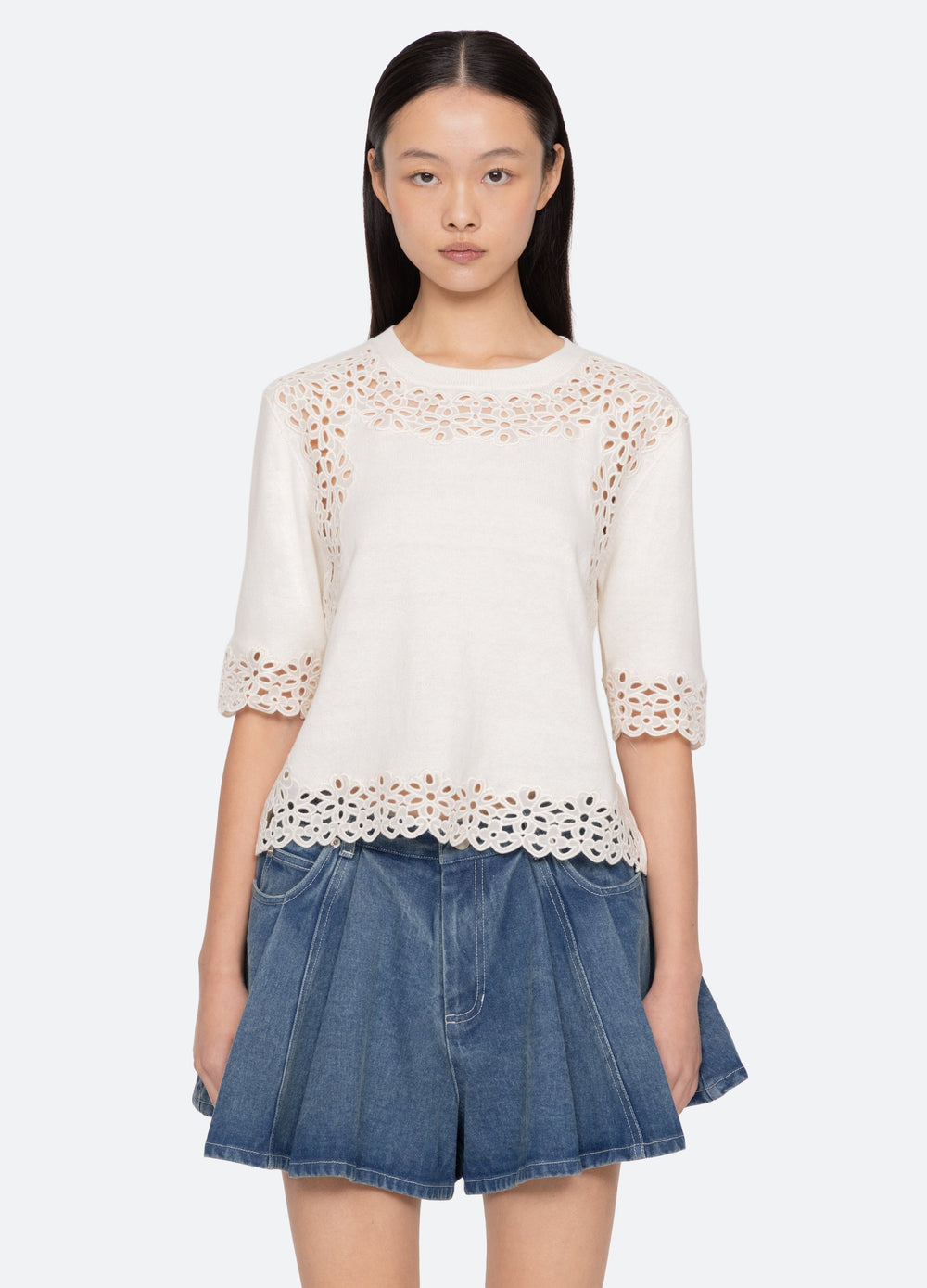 Cream Leila Sweater | Sea New York
