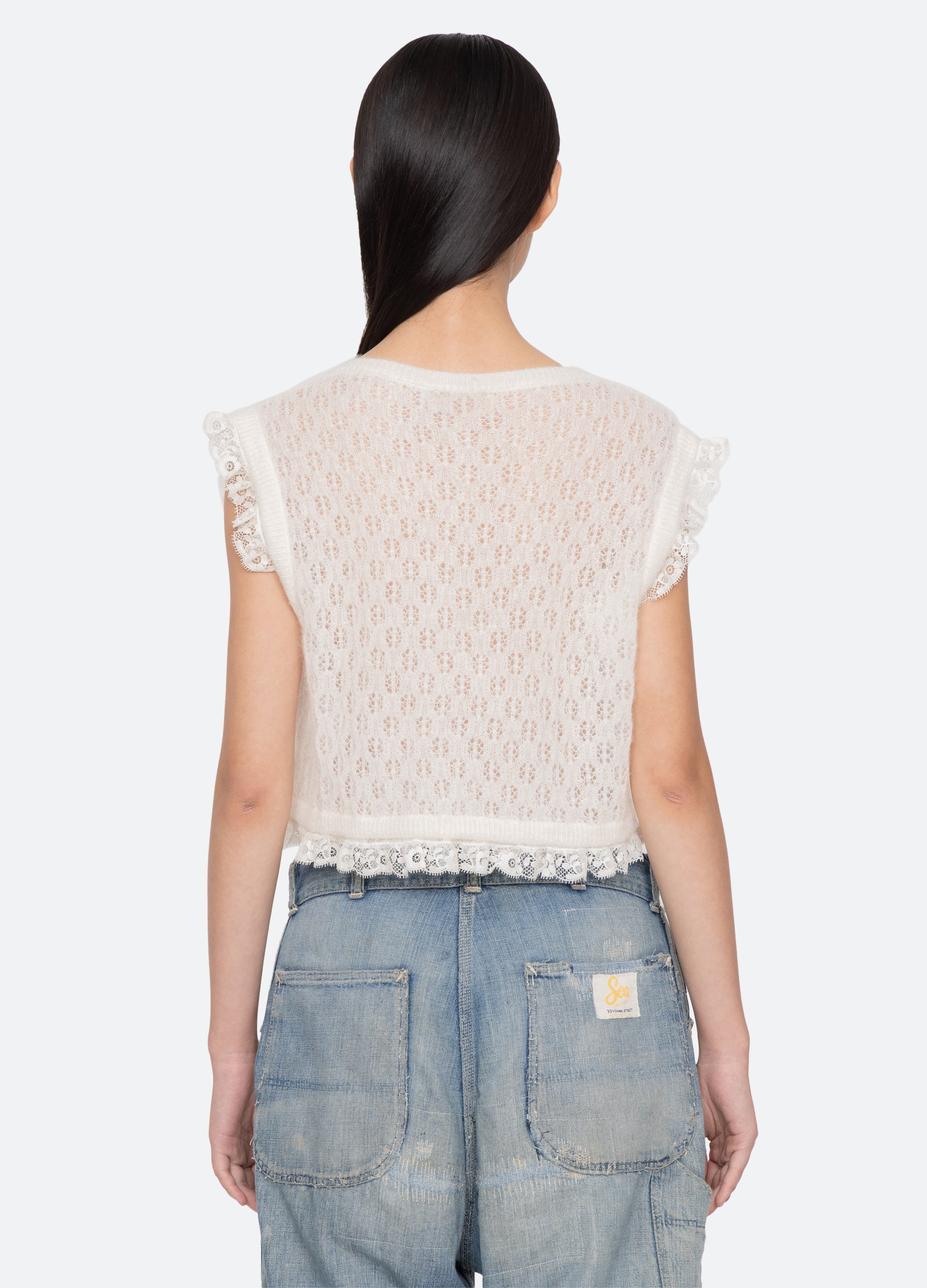 Cream Teagan Vest | Sea New York