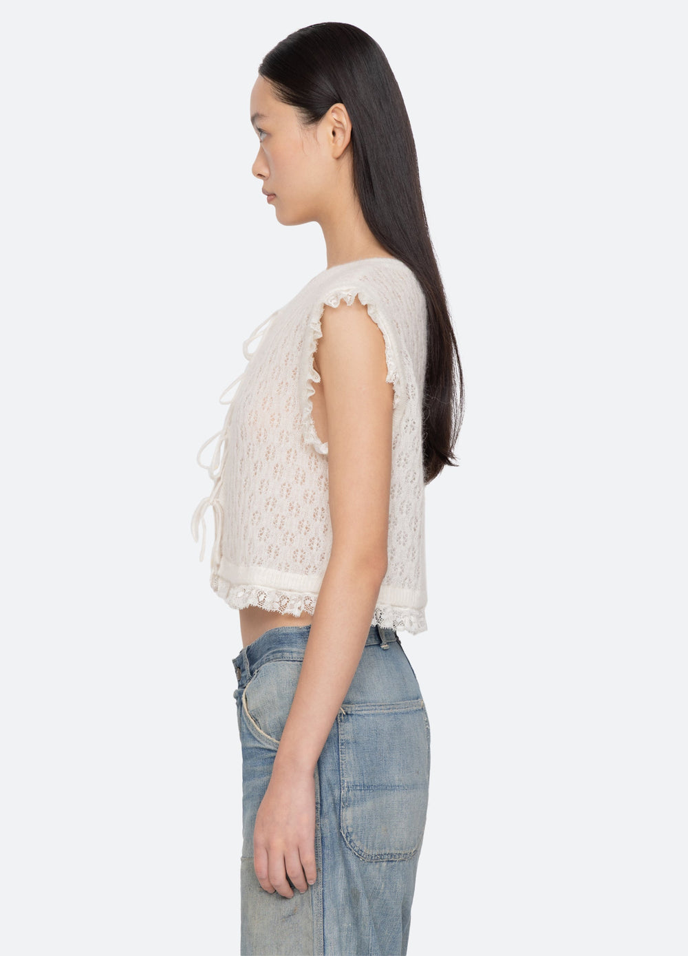 Cream Teagan Vest | Sea New York