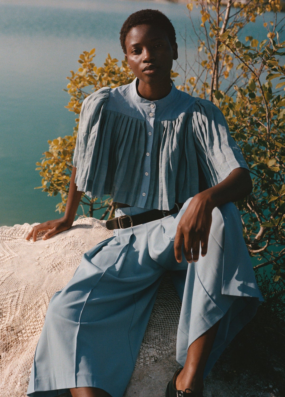 Blue Solene S/S Top | Sea New York