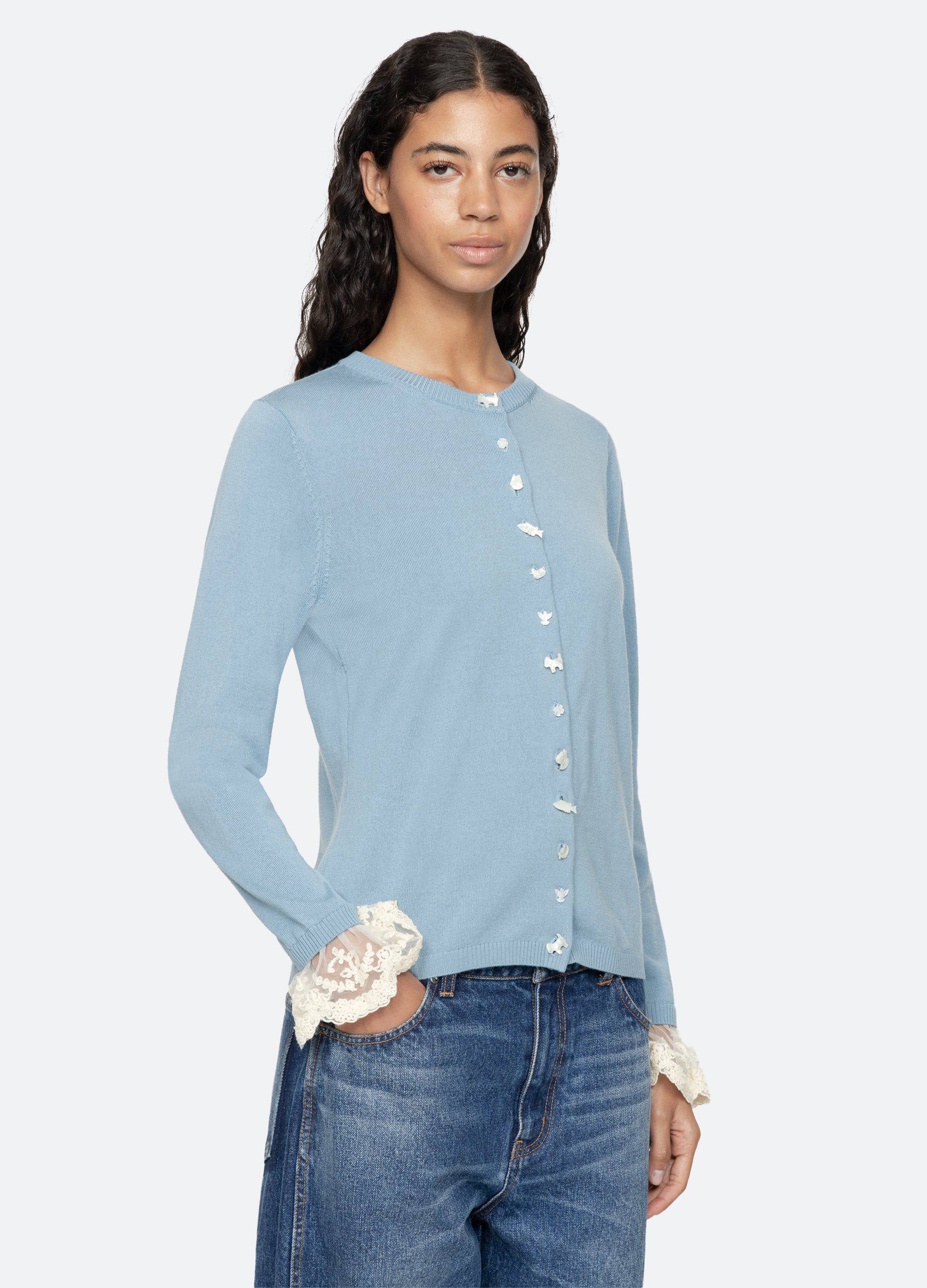 Black Diane Cardigan | Sea New York