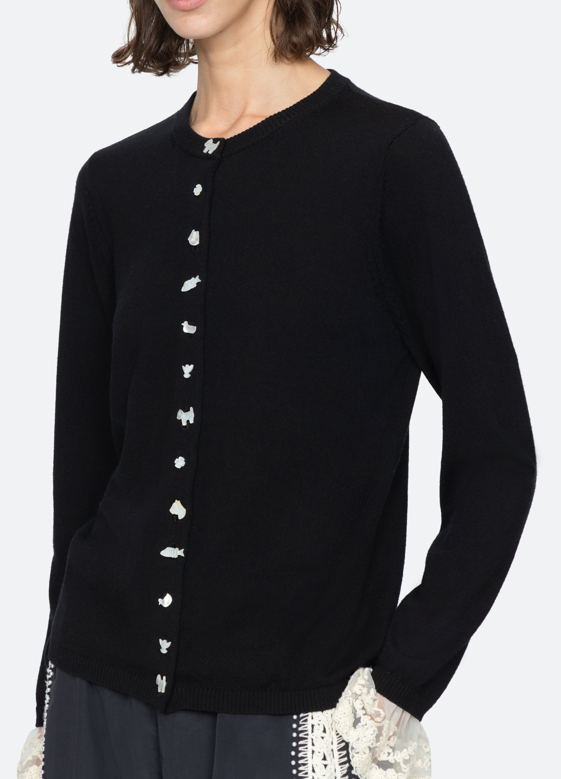 Black Diane Cardigan | Sea New York