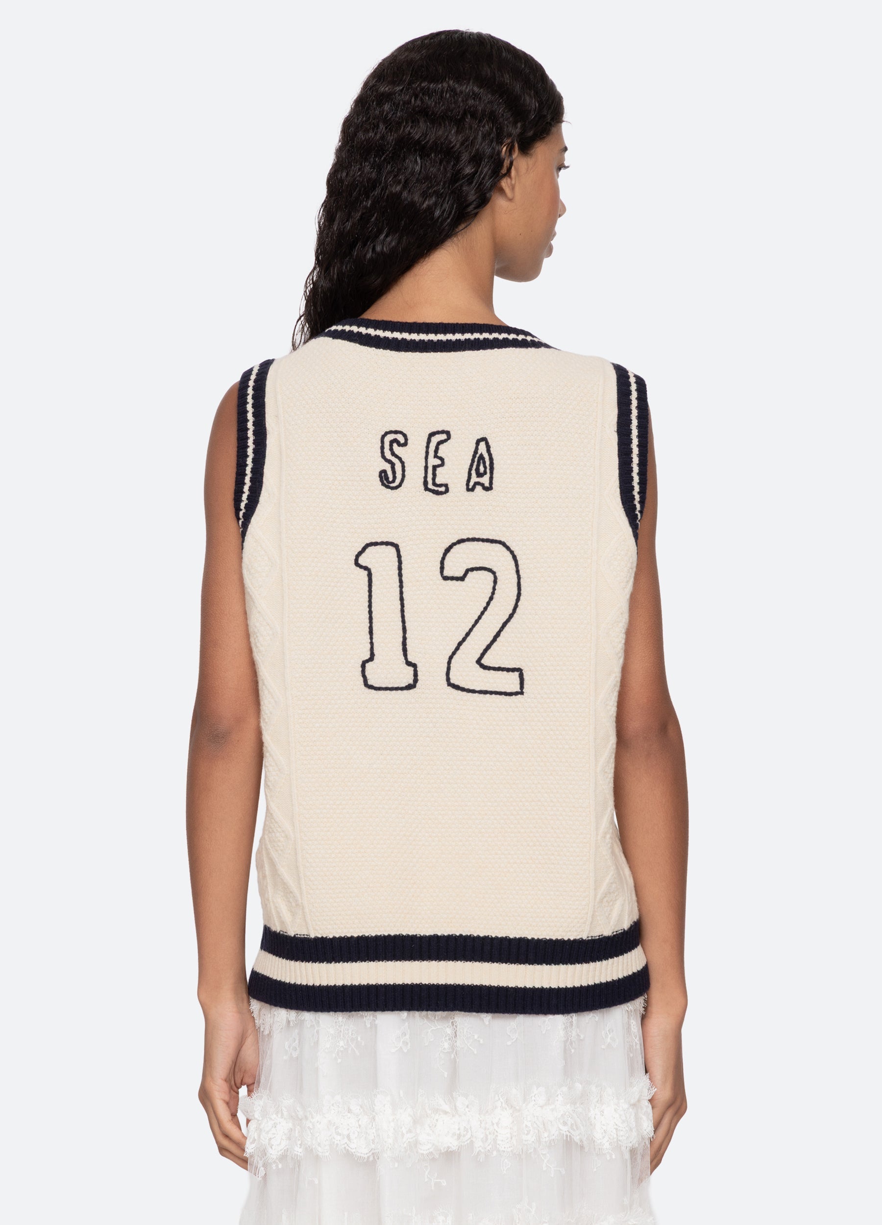 Cream Maren Vest | Sea New York