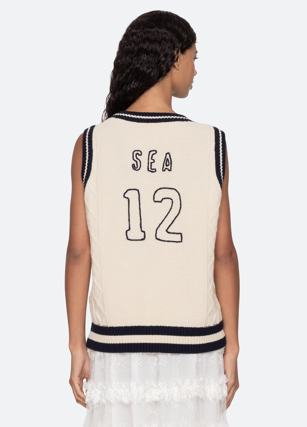 Cream Maren Vest | Sea New York