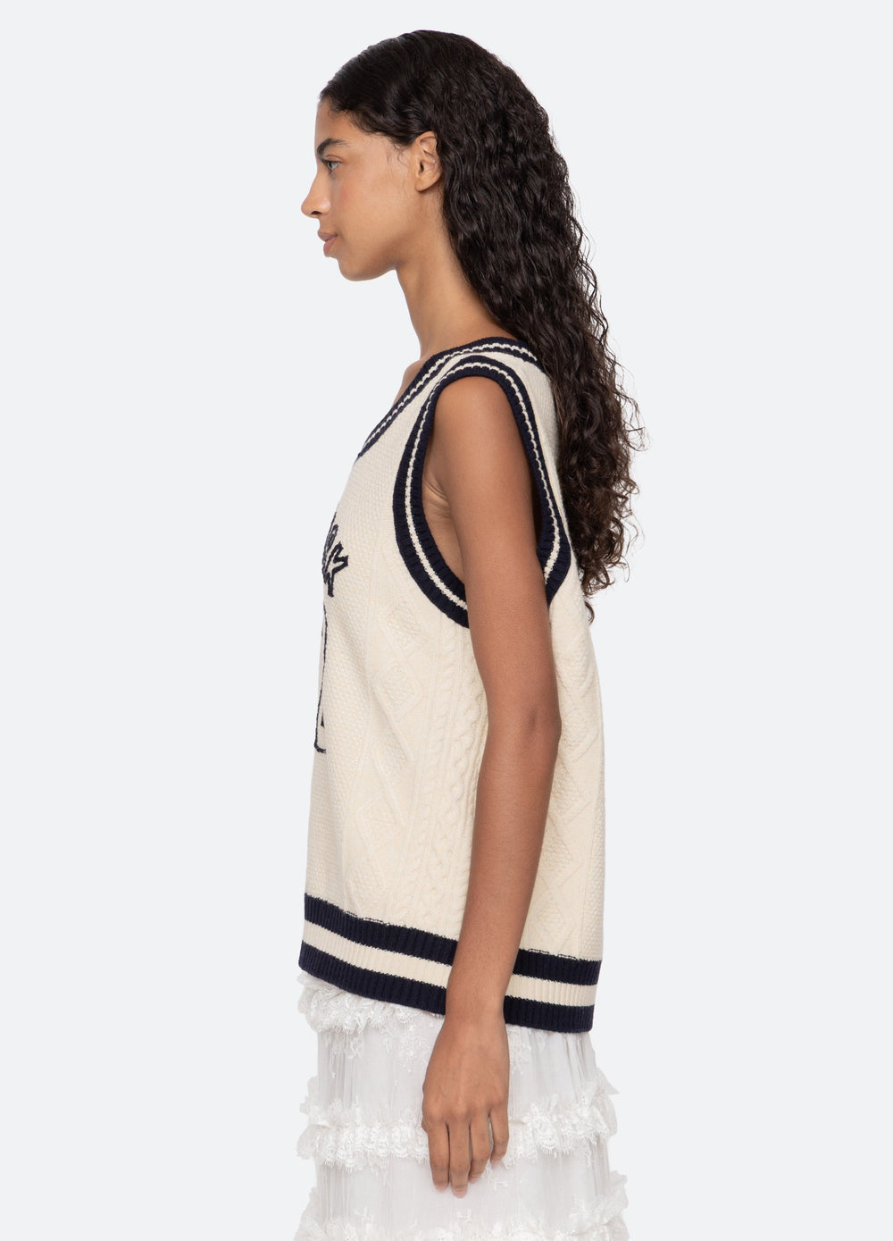 Cream Maren Vest | Sea New York