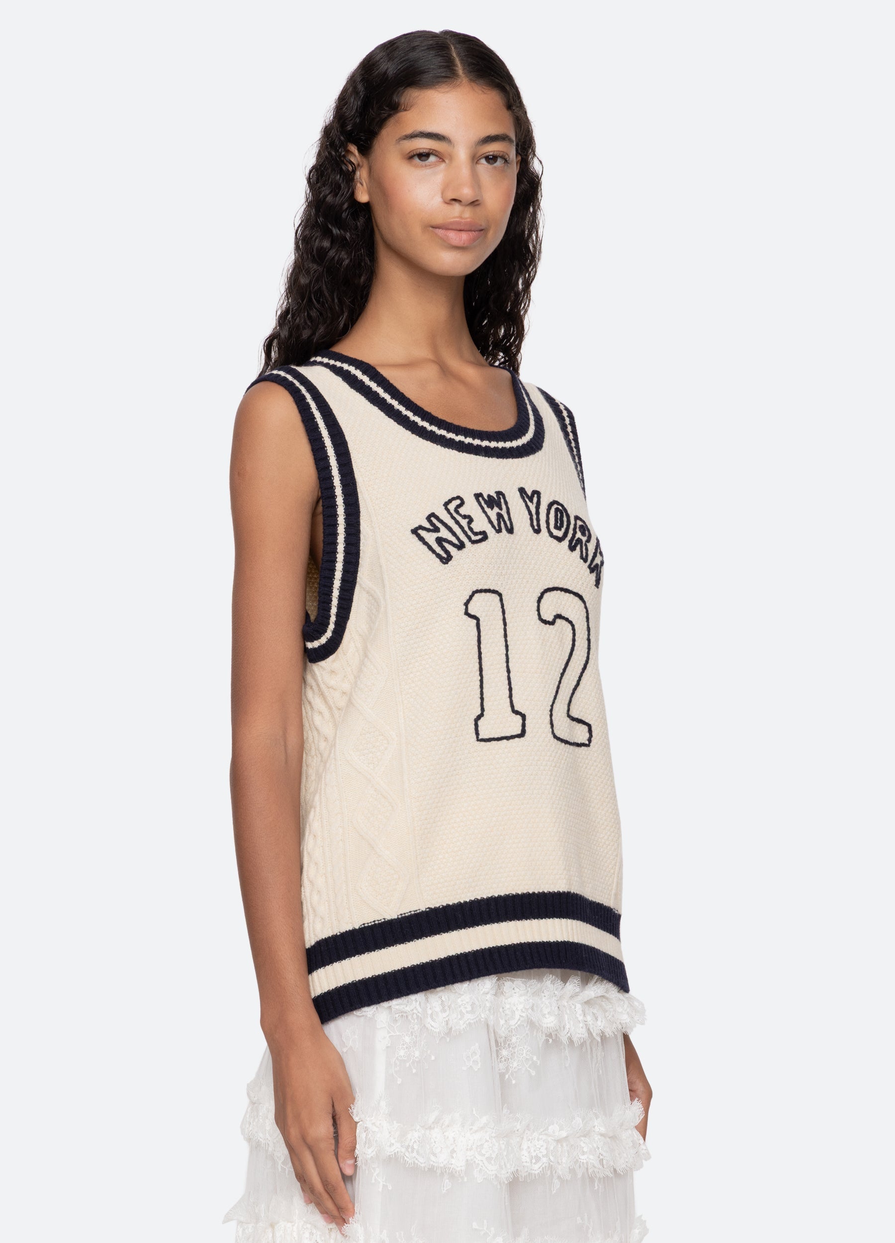 Cream Maren Vest | Sea New York