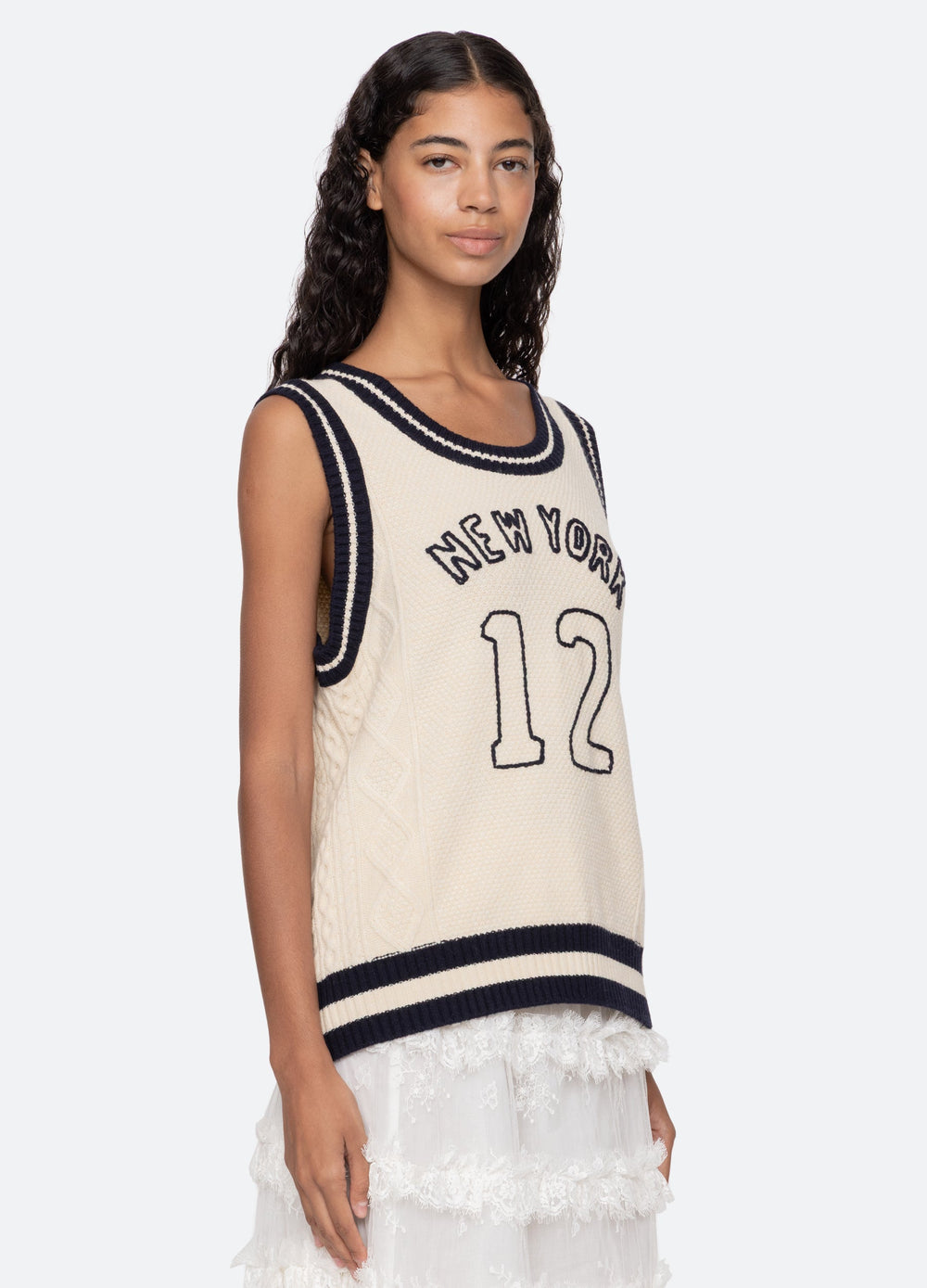 Cream Maren Vest | Sea New York