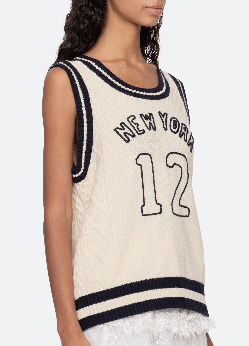 Cream Maren Vest | Sea New York