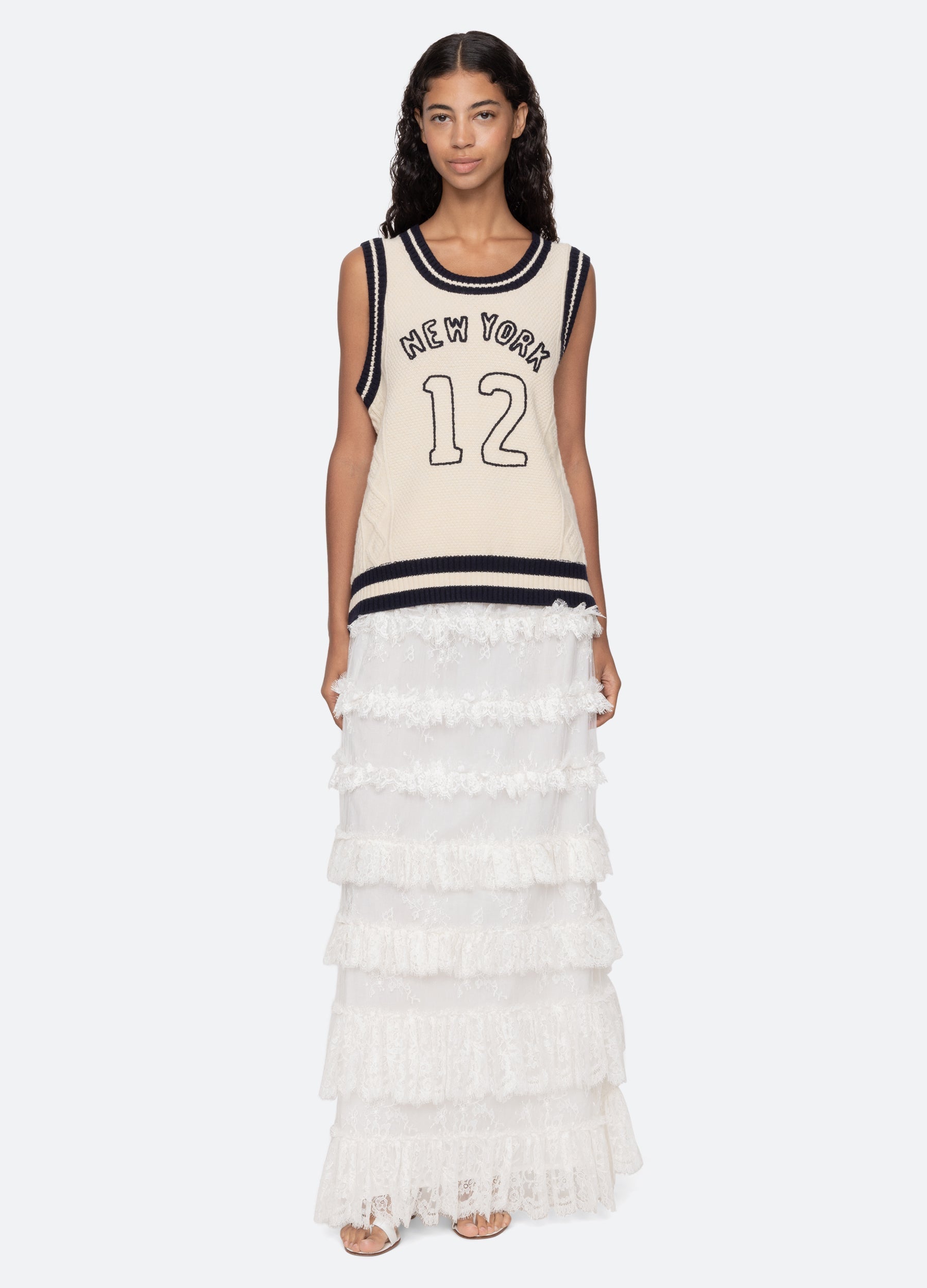 Cream Maren Vest | Sea New York