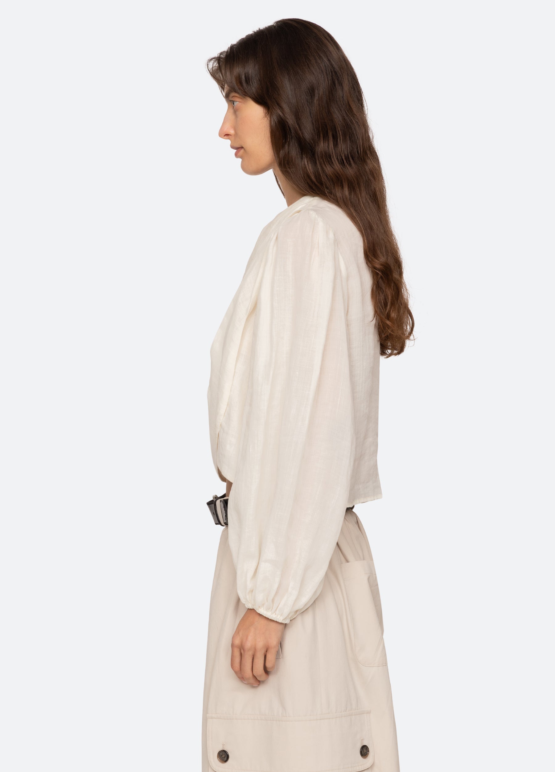 Cream Solene L/S Top | Sea New York