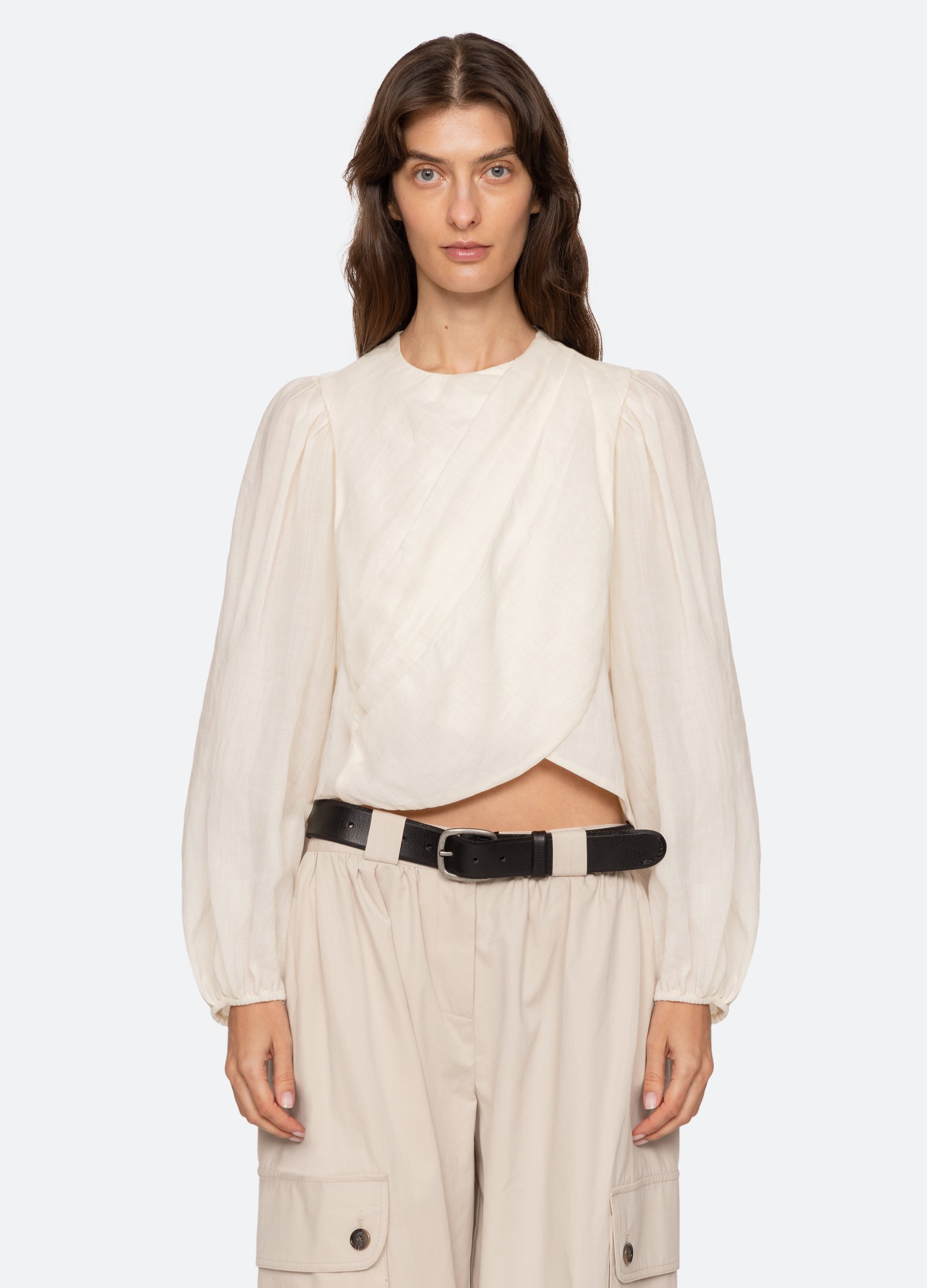 Cream Solene L/S Top | Sea New York