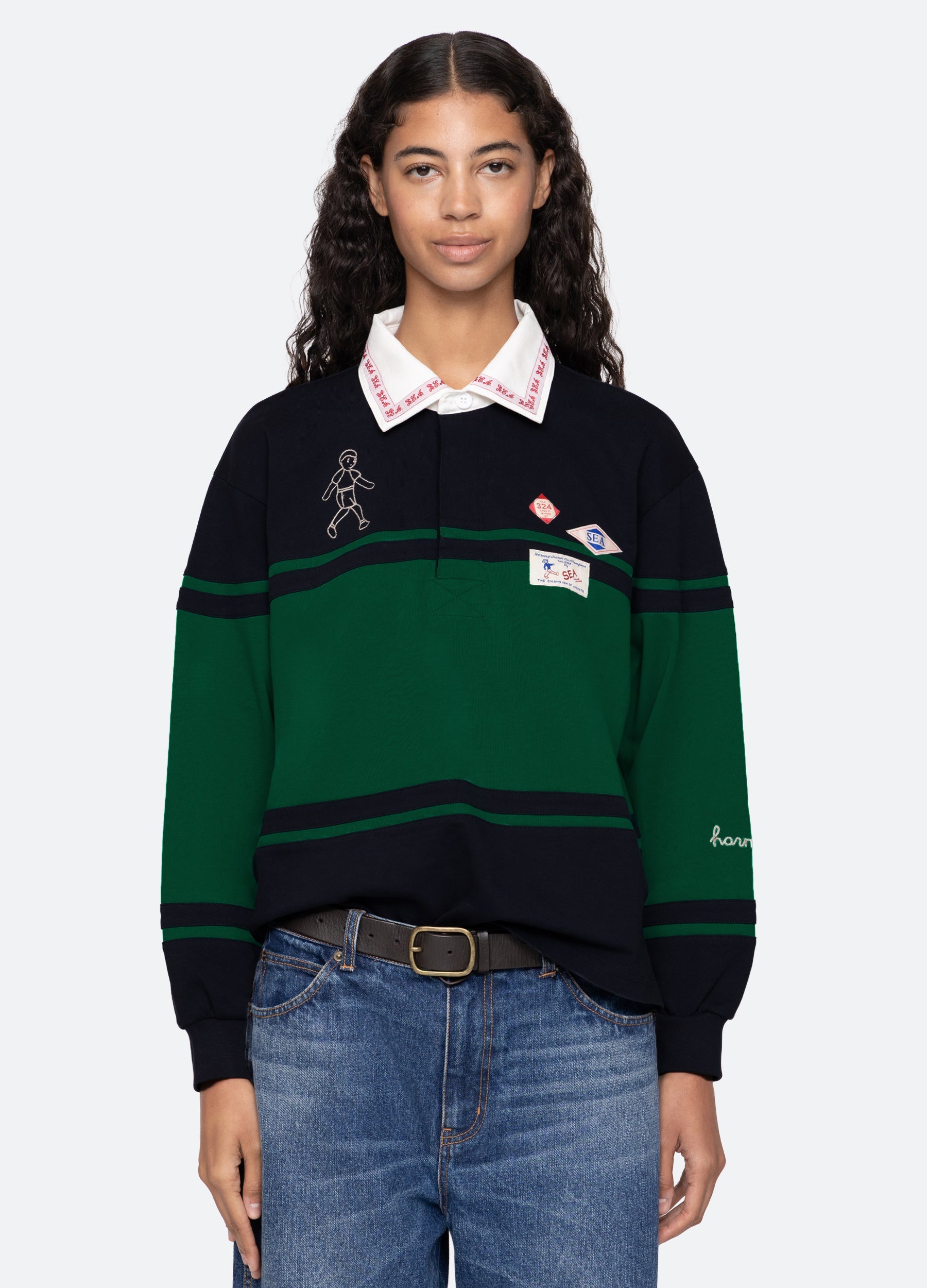 Multi Carolyn L/S Rugby Shirt | Sea New York