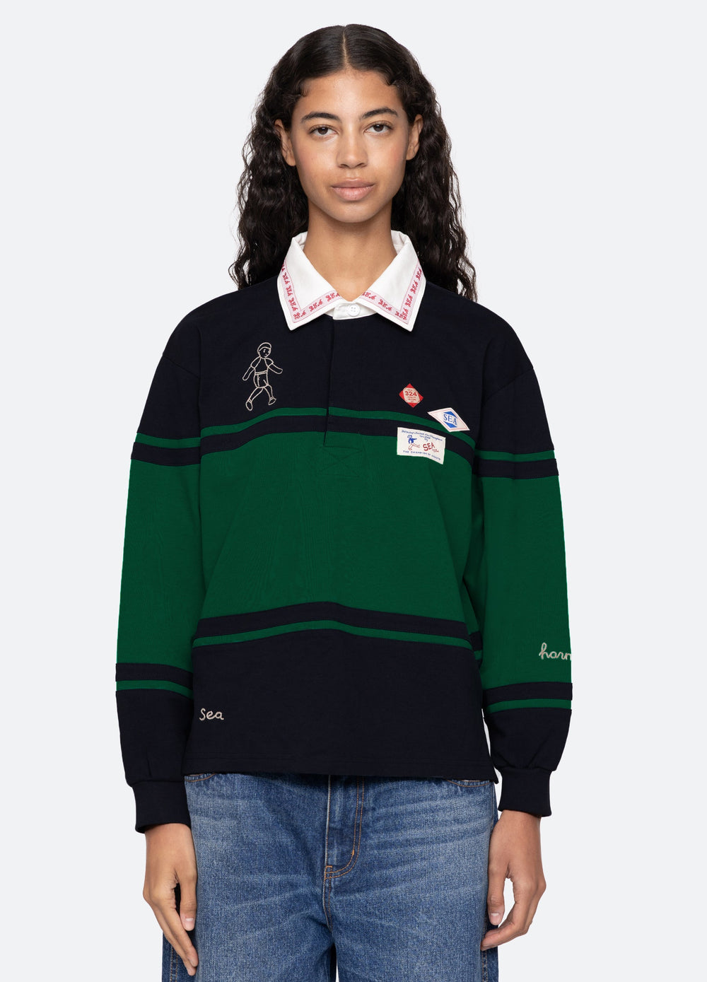 Multi Carolyn L/S Rugby Shirt | Sea New York