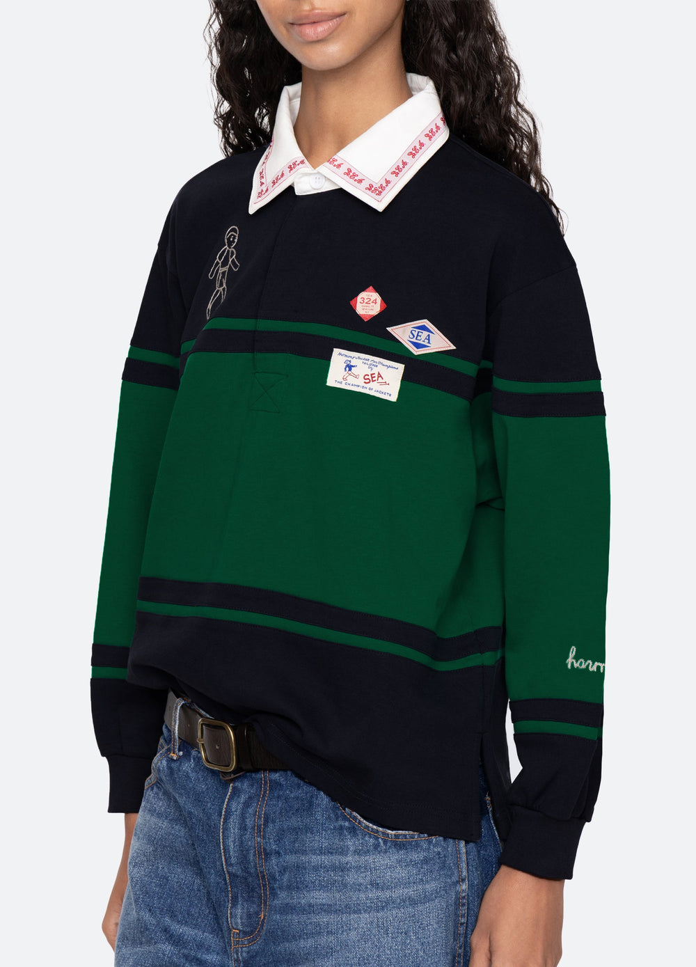 Multi Carolyn L/S Rugby Shirt | Sea New York