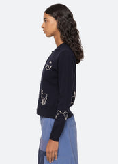 Navy Demi Cardigan | Sea New York