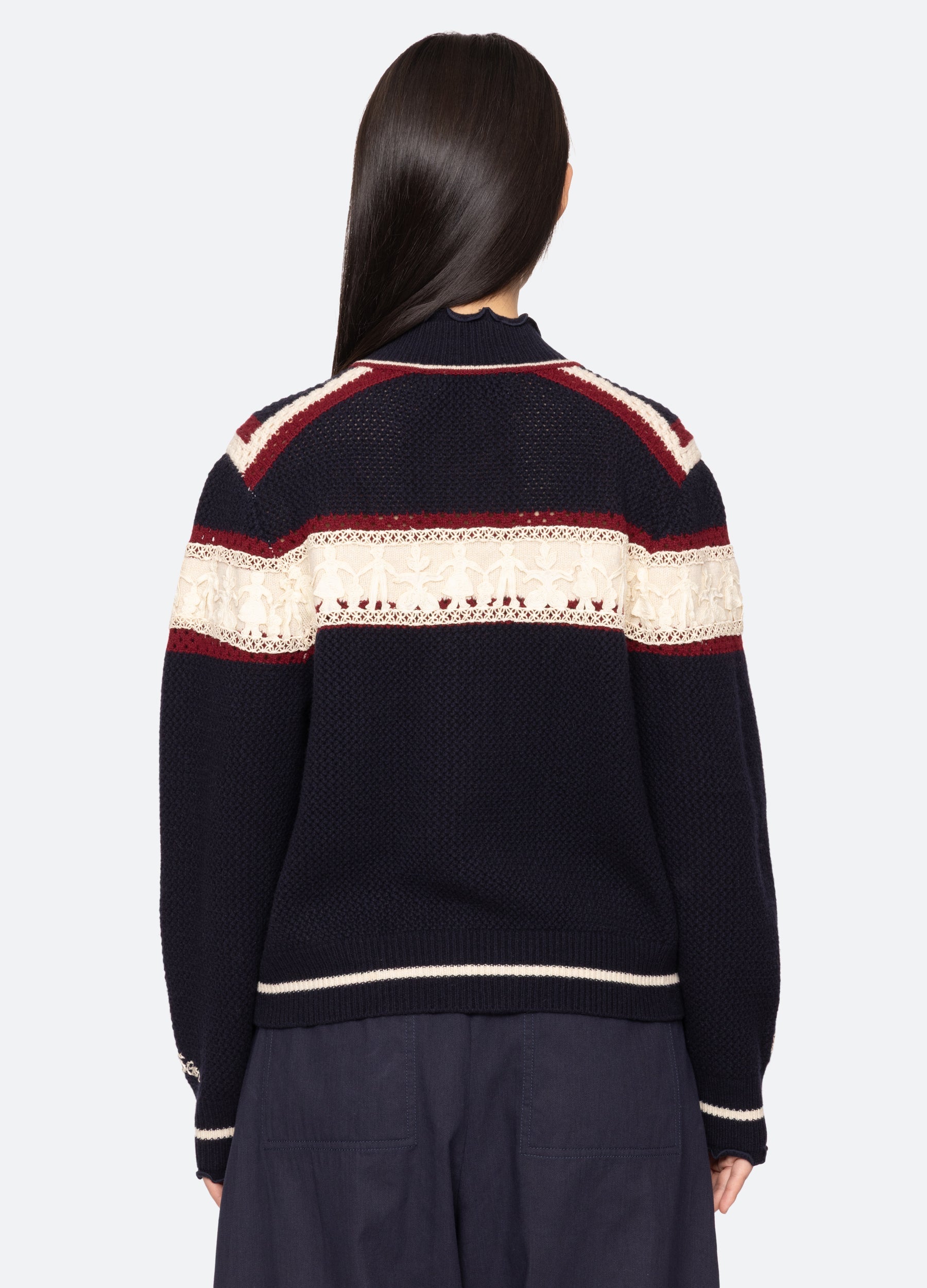 Multi Hester Zip Cardigan | Sea New York