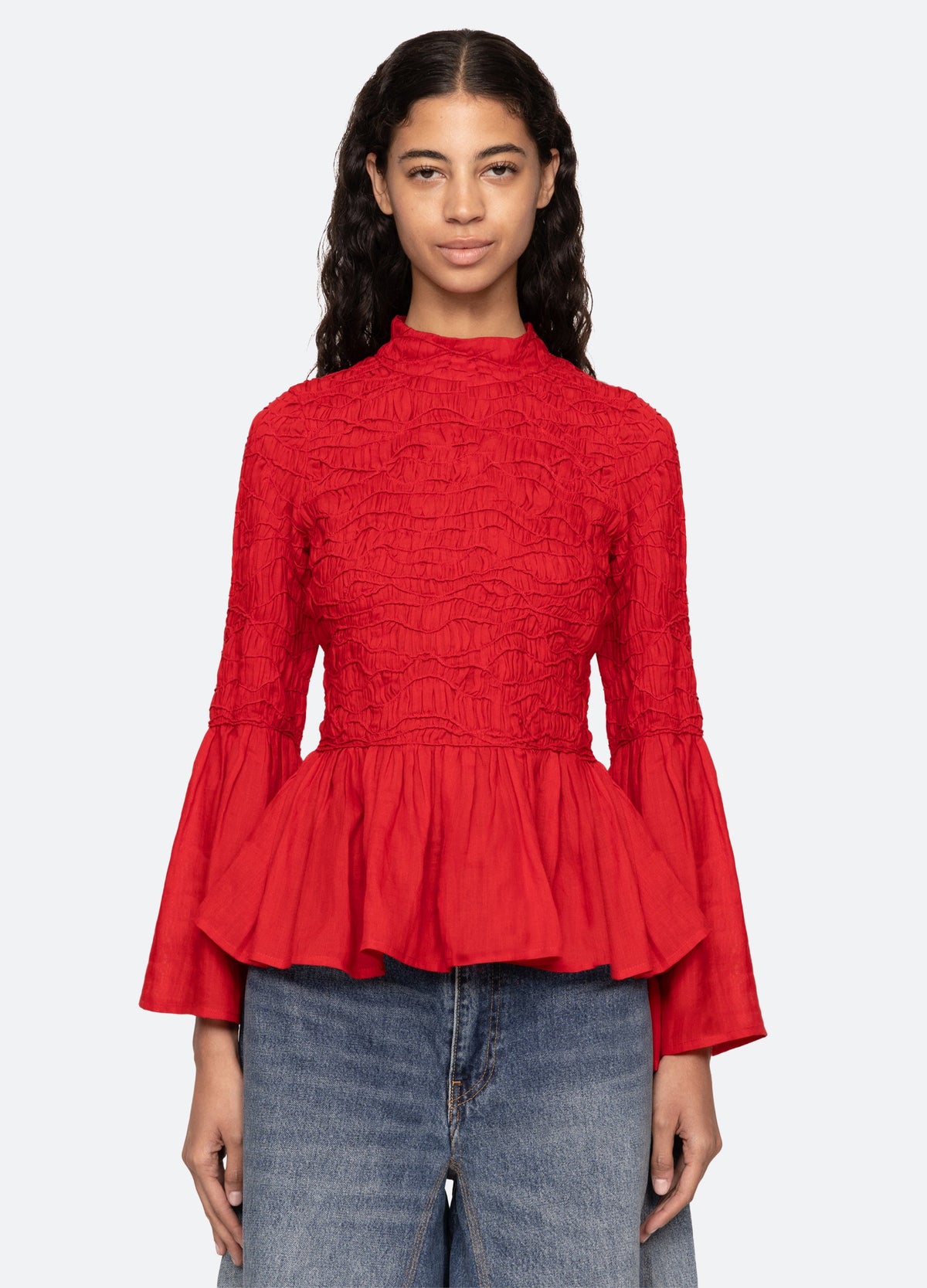 Red Imogen L/S Top | Sea New York