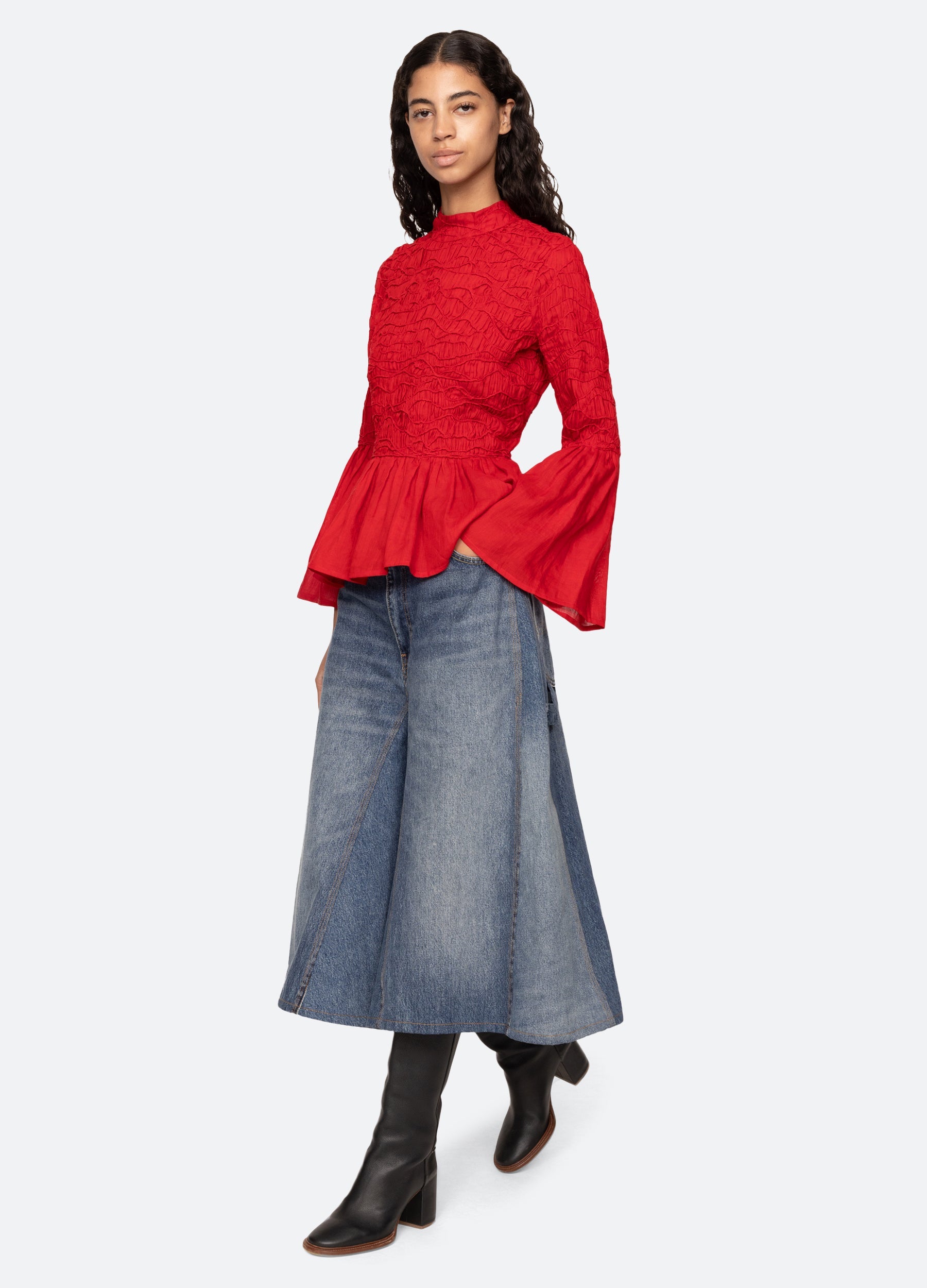 Red Imogen L/S Top | Sea New York